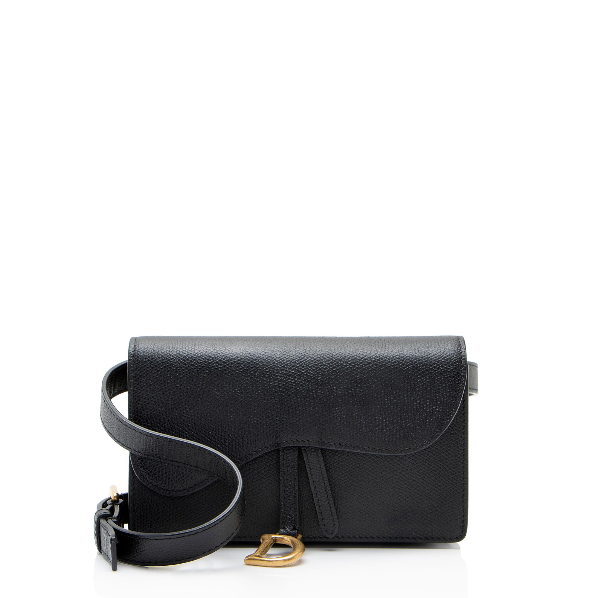 Dior Grained Calfskin Saddle Belt Bag