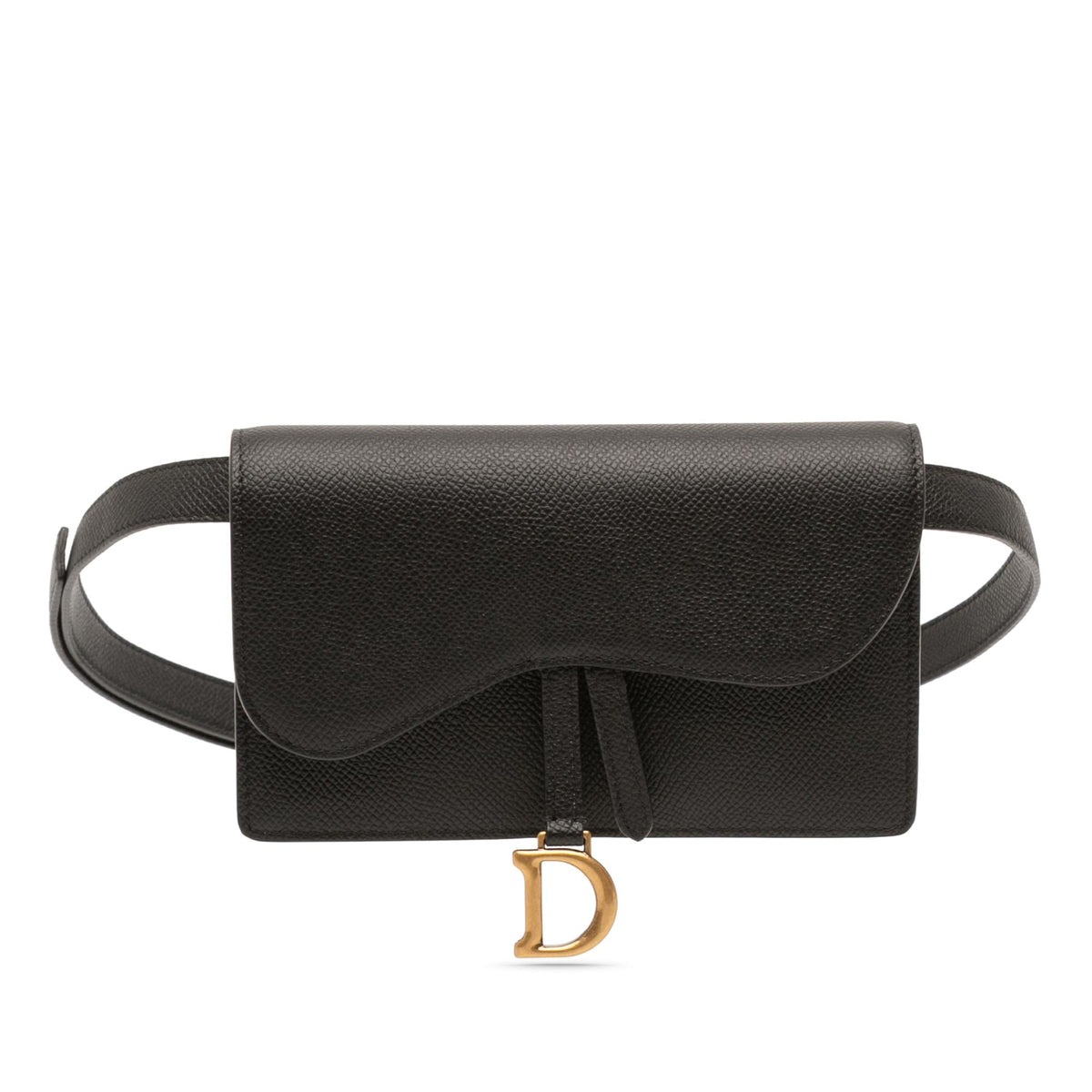 Dior Grained Calfskin Saddle Belt Pouch