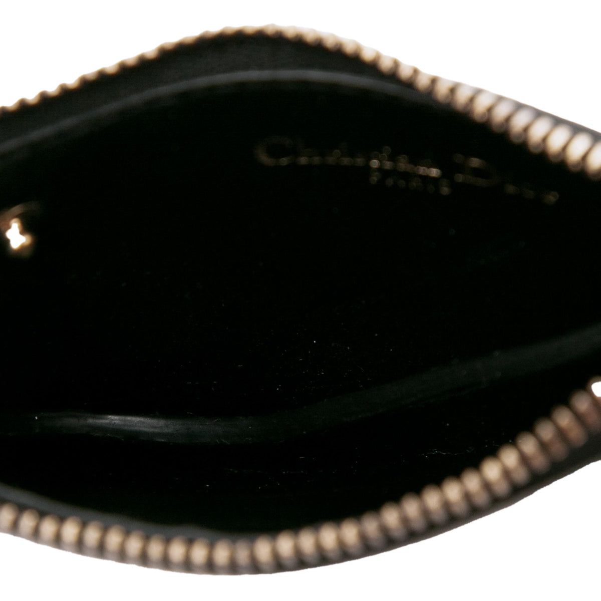 Dior Grained Calfskin Saddle Key Pouch