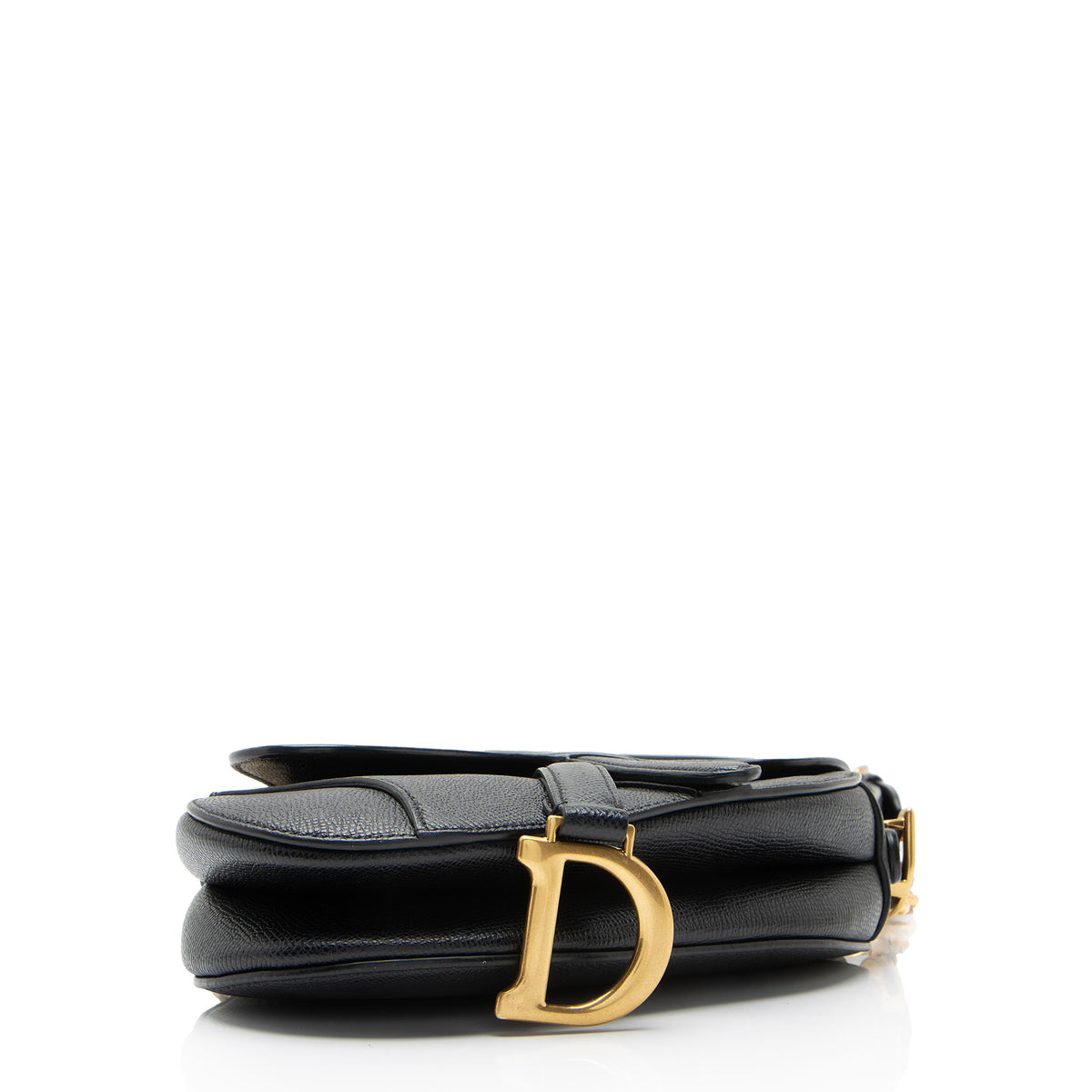 Dior Grained Calfskin Saddle Mini Bag with Strap