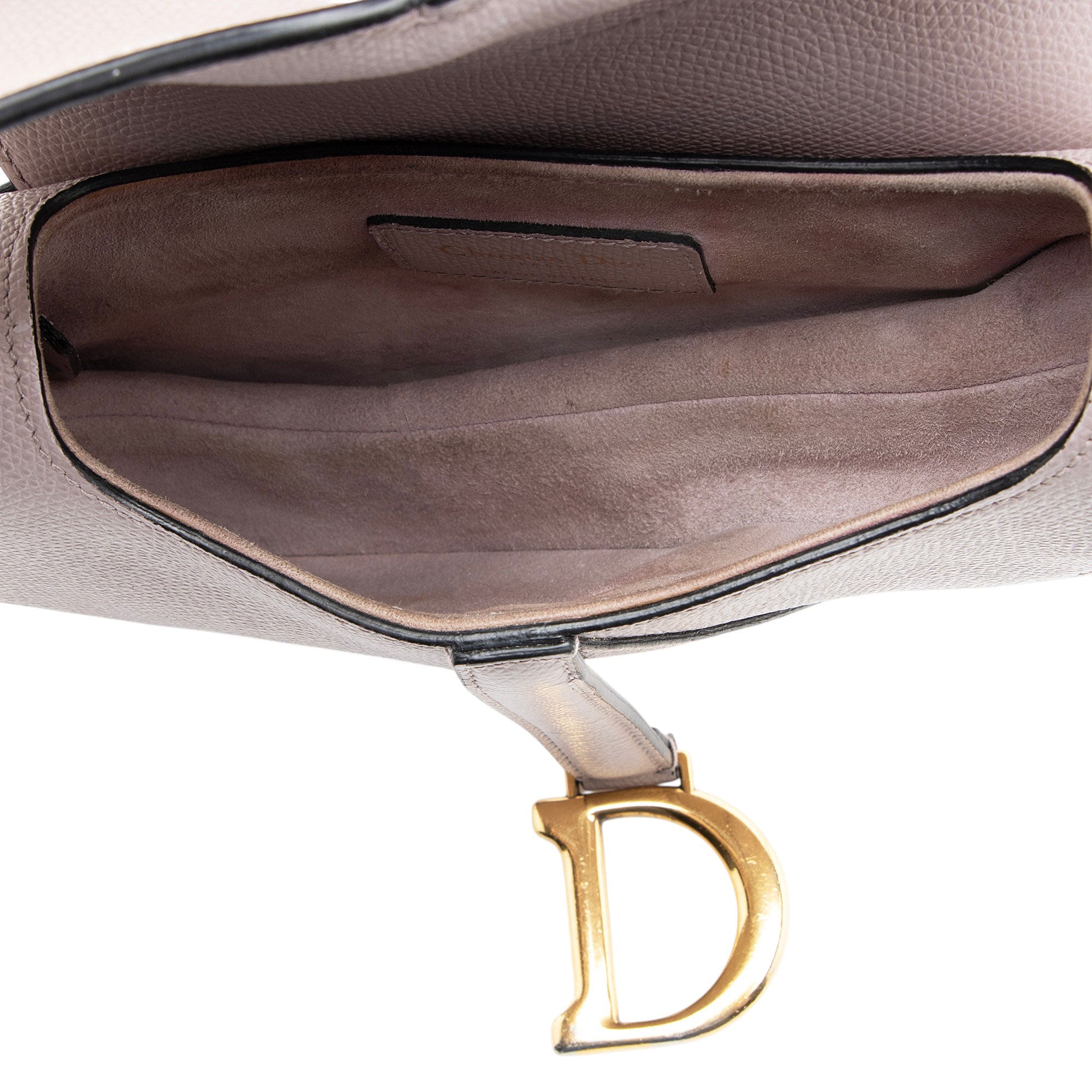 Dior Grained Calfskin Saddle Mini Bag
