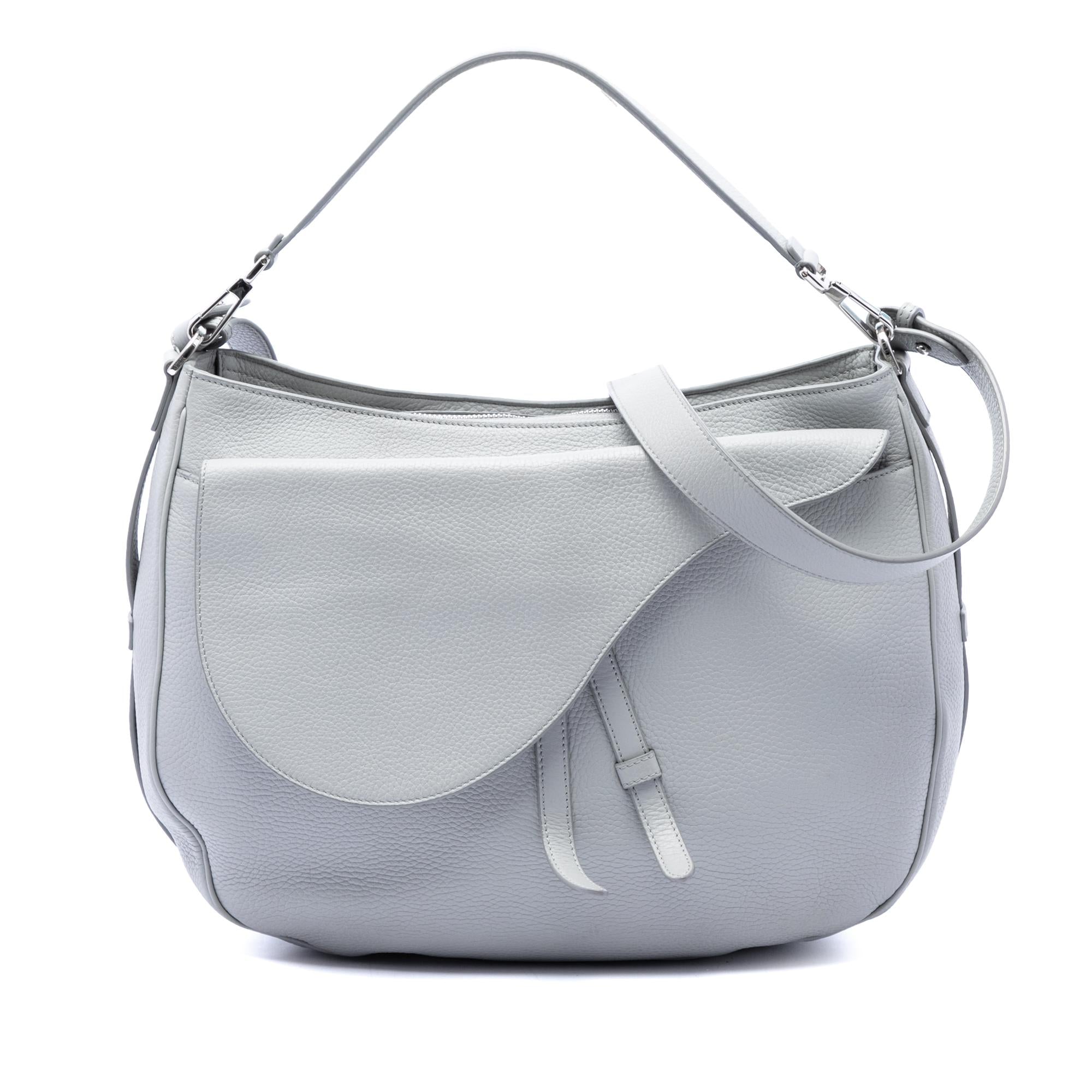 Dior Grained Calfskin Saddle Soft Bag