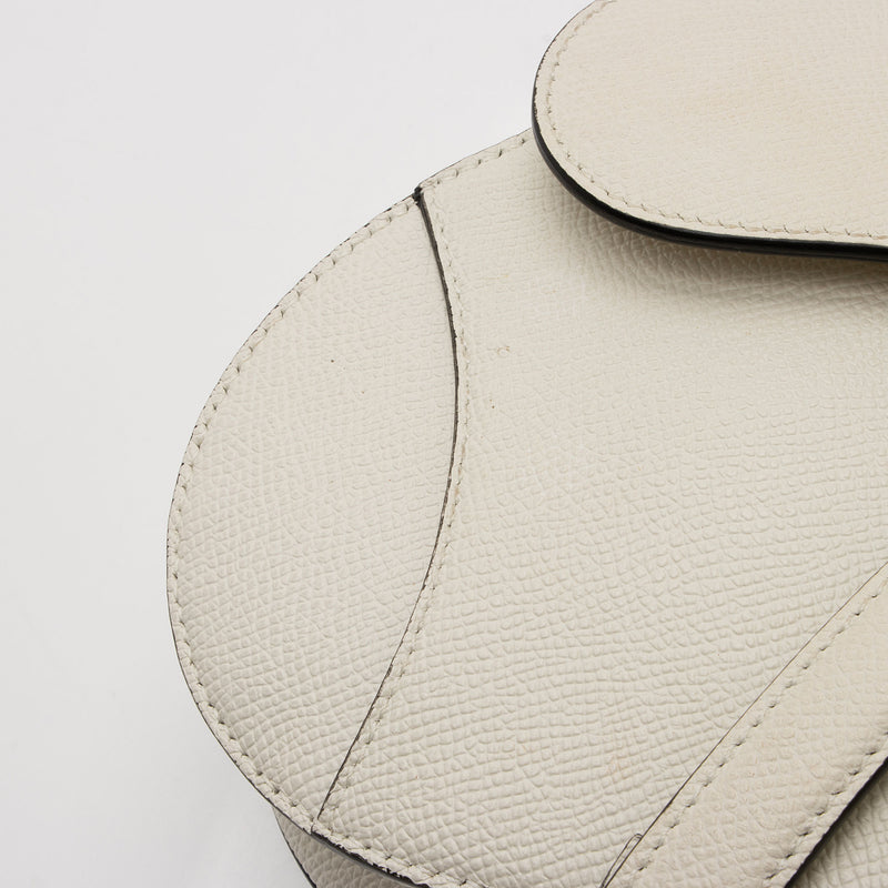 Dior Grained Calfskin Saddle Dual Strap Crossbody Bag (SHF-d5AAF4)