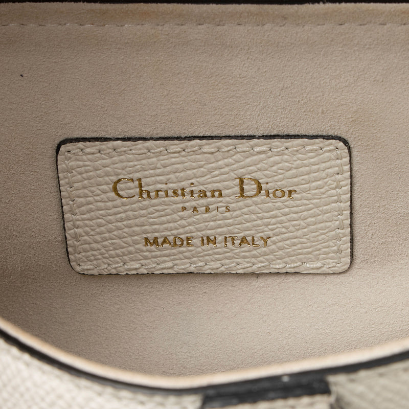 Dior Grained Calfskin Saddle Dual Strap Crossbody Bag (SHF-d5AAF4)