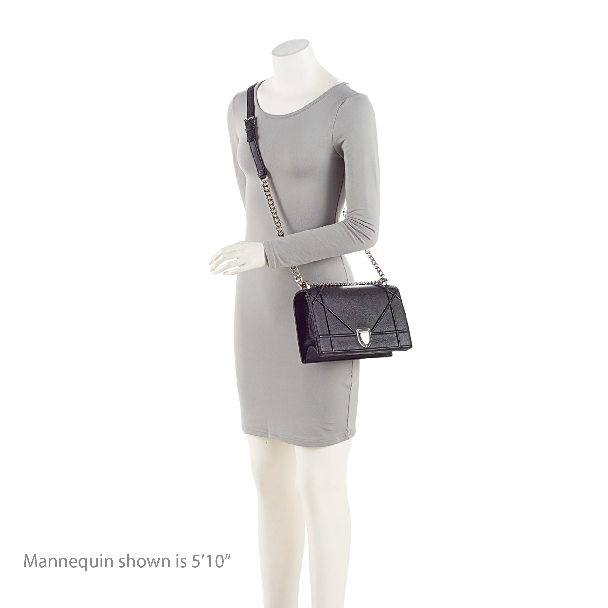 Dior Grained Leather Diorama Medium Shoulder Bag (SHF-KzIqLT)