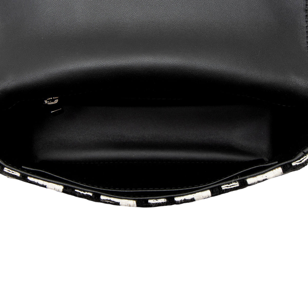 Dior Houndstooth Tweed Caro Small Shoulder Bag