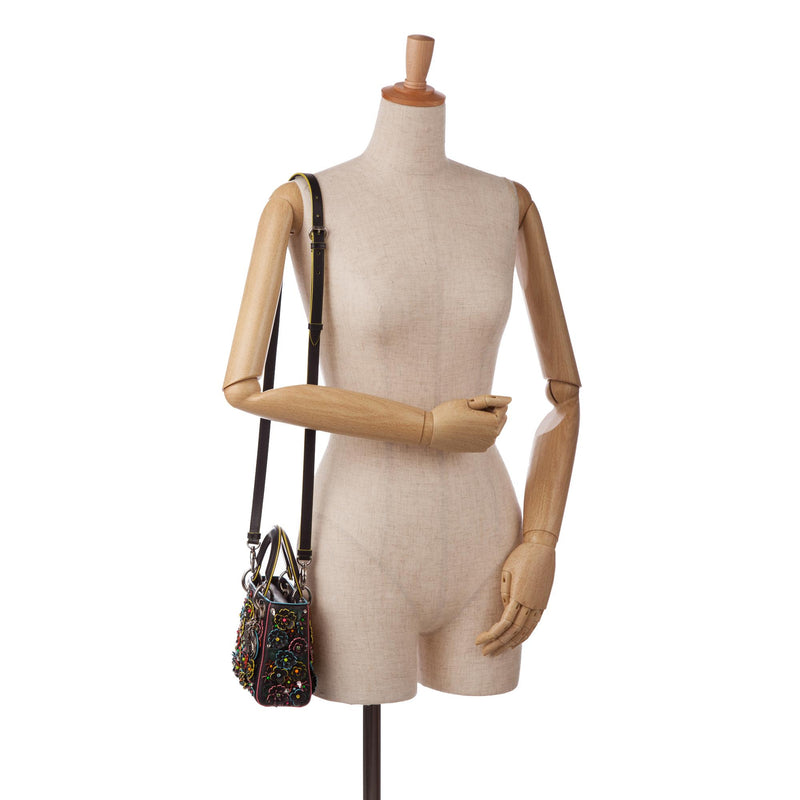 Dior Lady Dior Flower Embroidered Bag (SHG-CjtZbT)