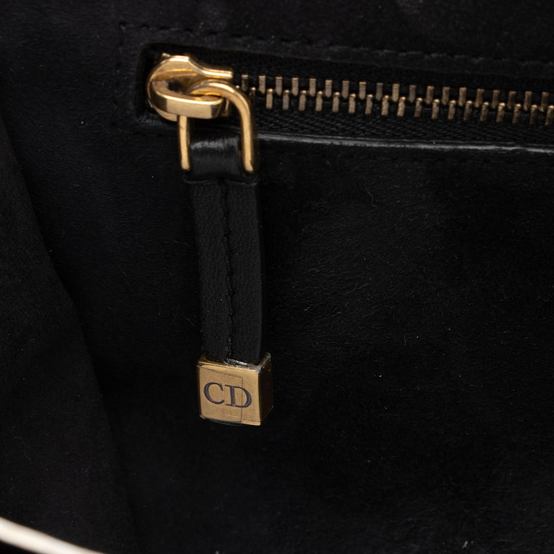 Dior Lambskin Bohemian Strap Addict Medium Flap Bag (SHF-BCiJ05)