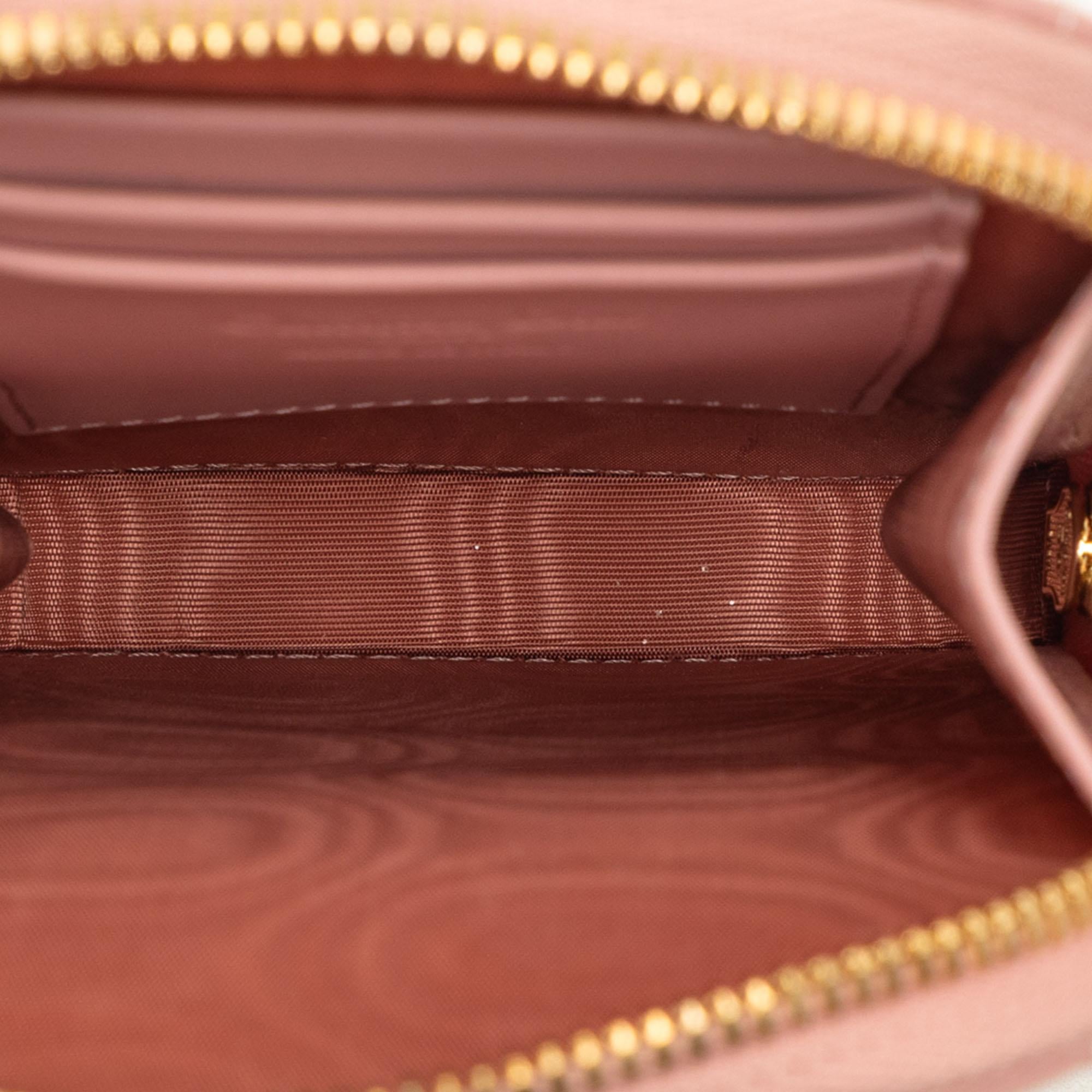 Dior Lambskin Cannage Lady Dior Call in Phone Holder
