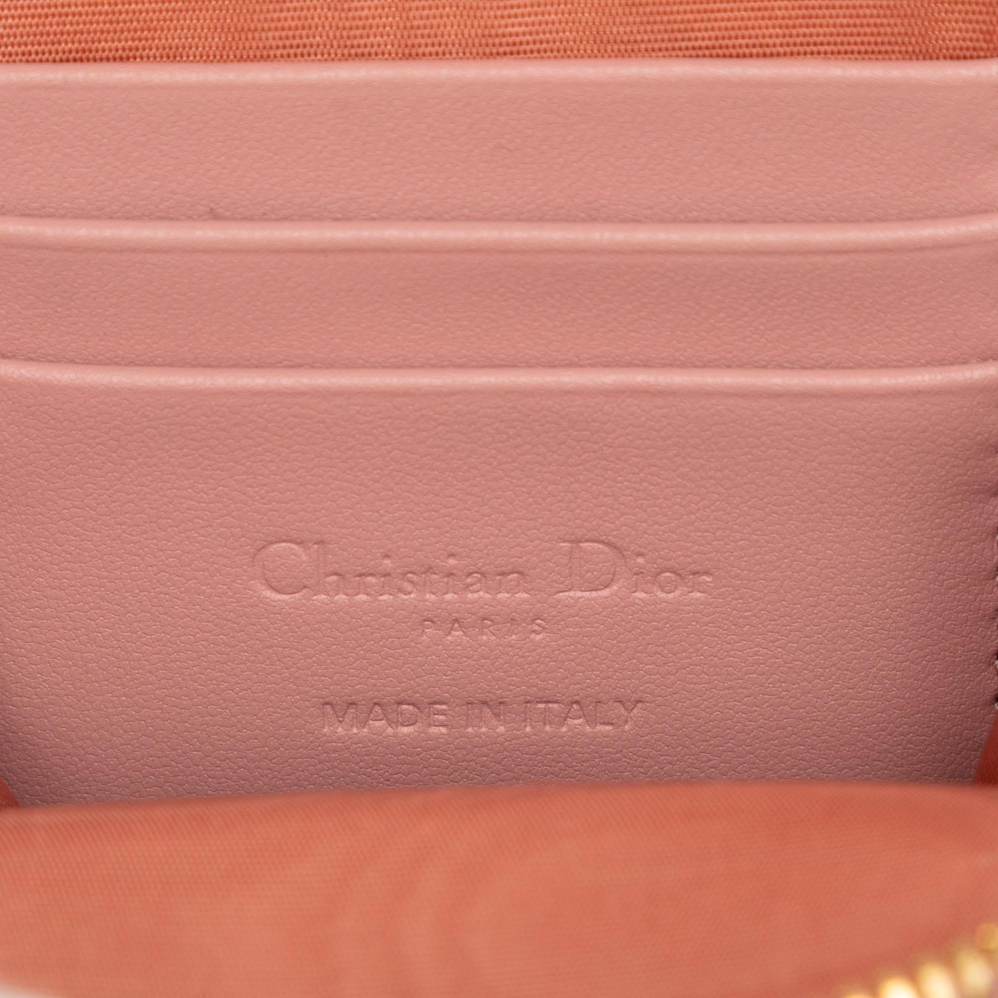 Dior Lambskin Cannage Lady Dior Call in Phone Holder