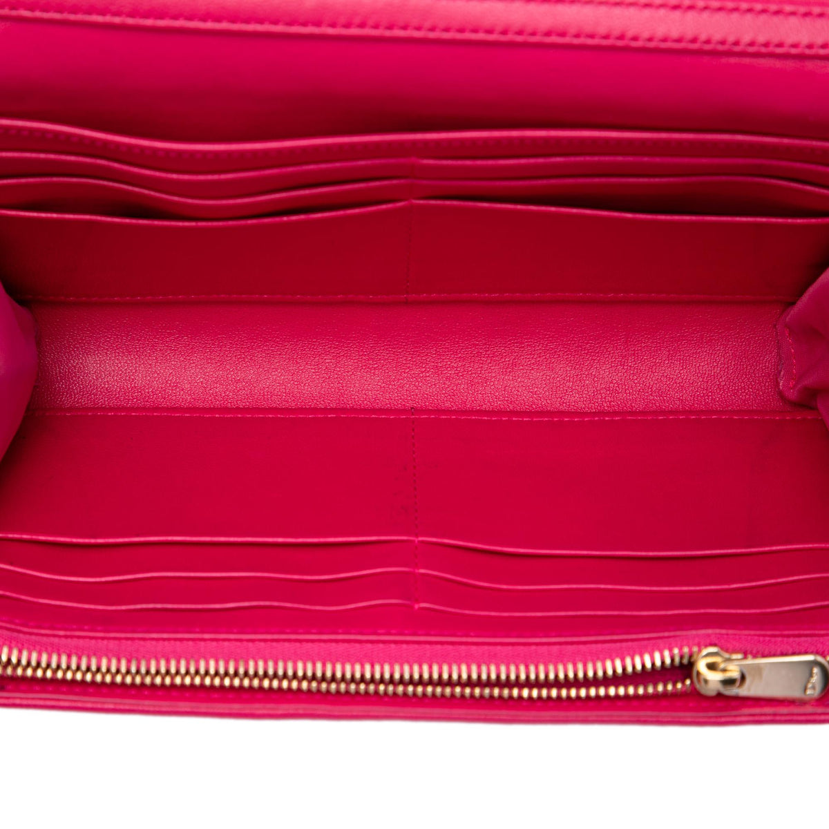 Dior Lambskin Cannage Lady Dior Wallet On Chain