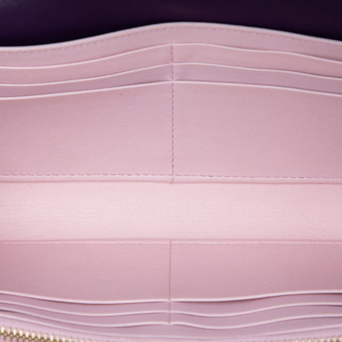 Dior Lambskin Cannage Lady Dior Wallet On Chain