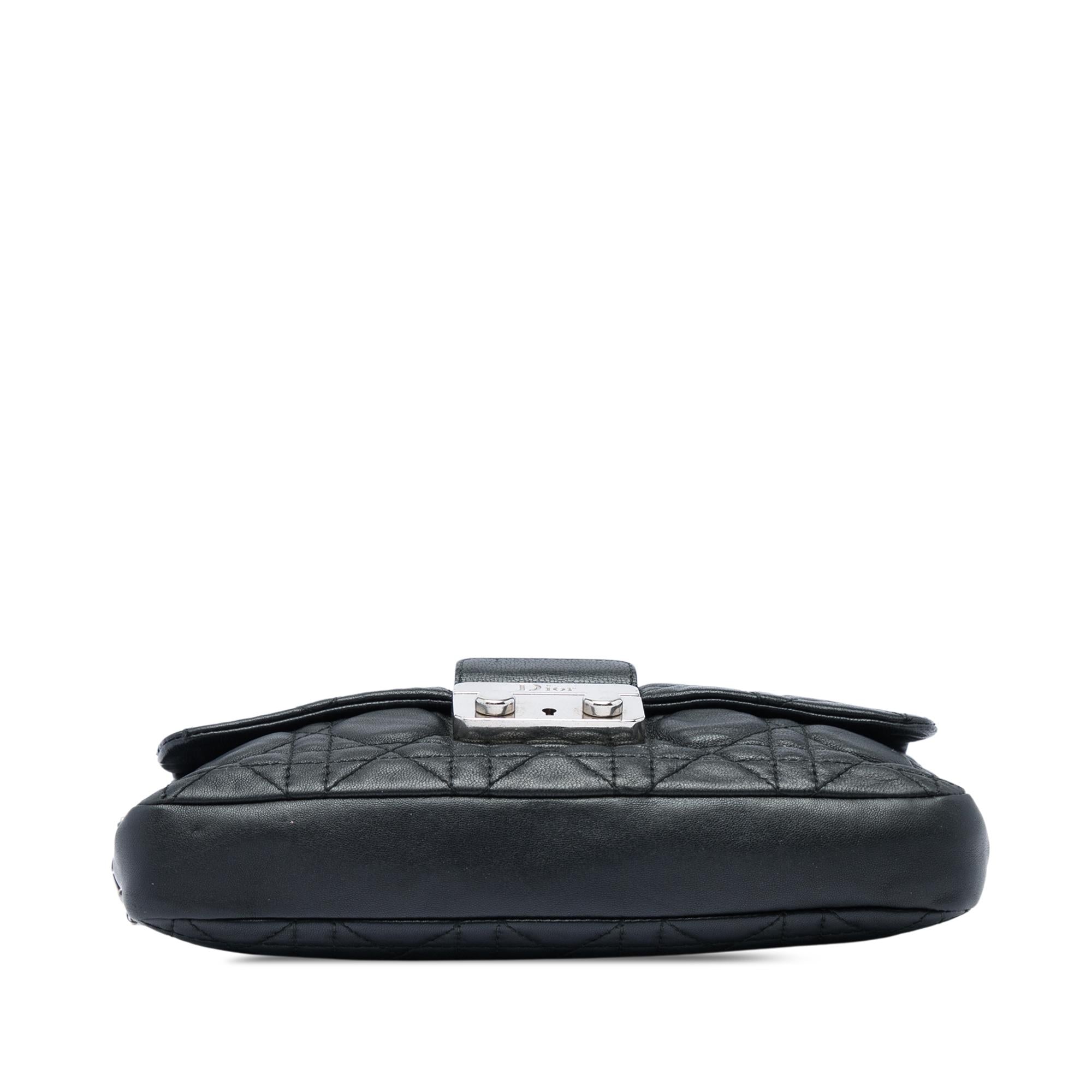 Dior Lambskin Cannage New Lock Pouch