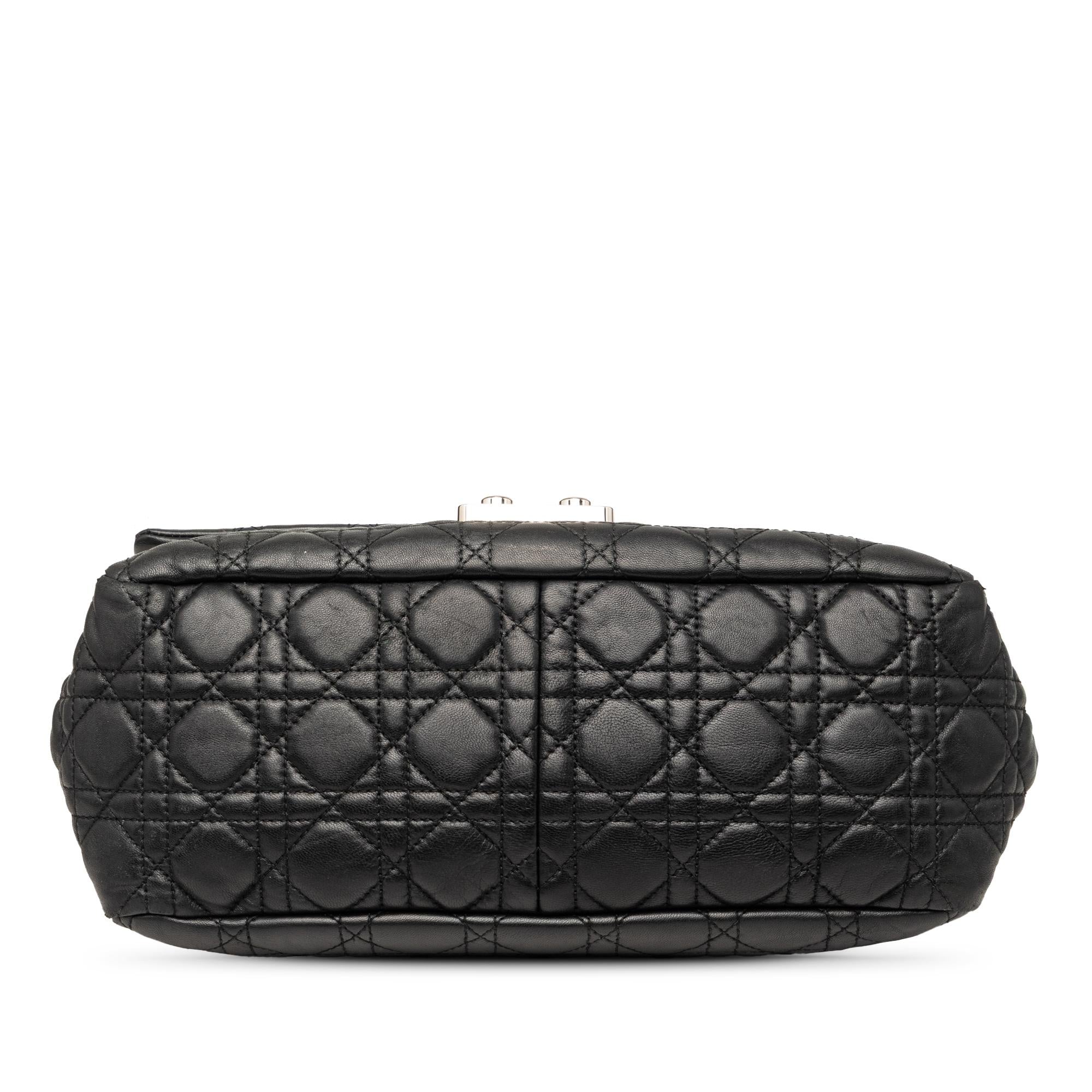 Dior Lambskin Cannage New Lock Shoulder Bag