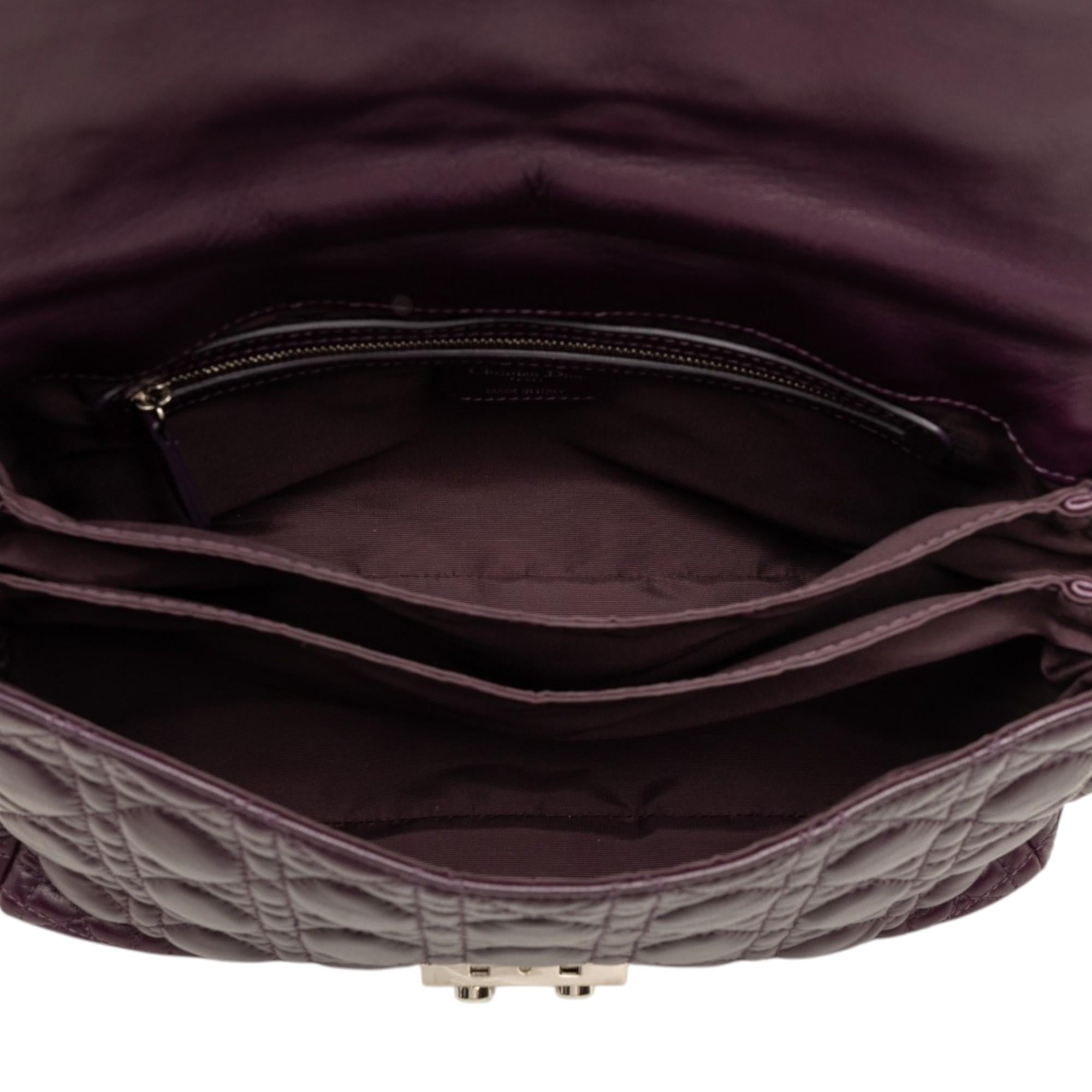 Dior Lambskin Cannage New Lock Shoulder Bag