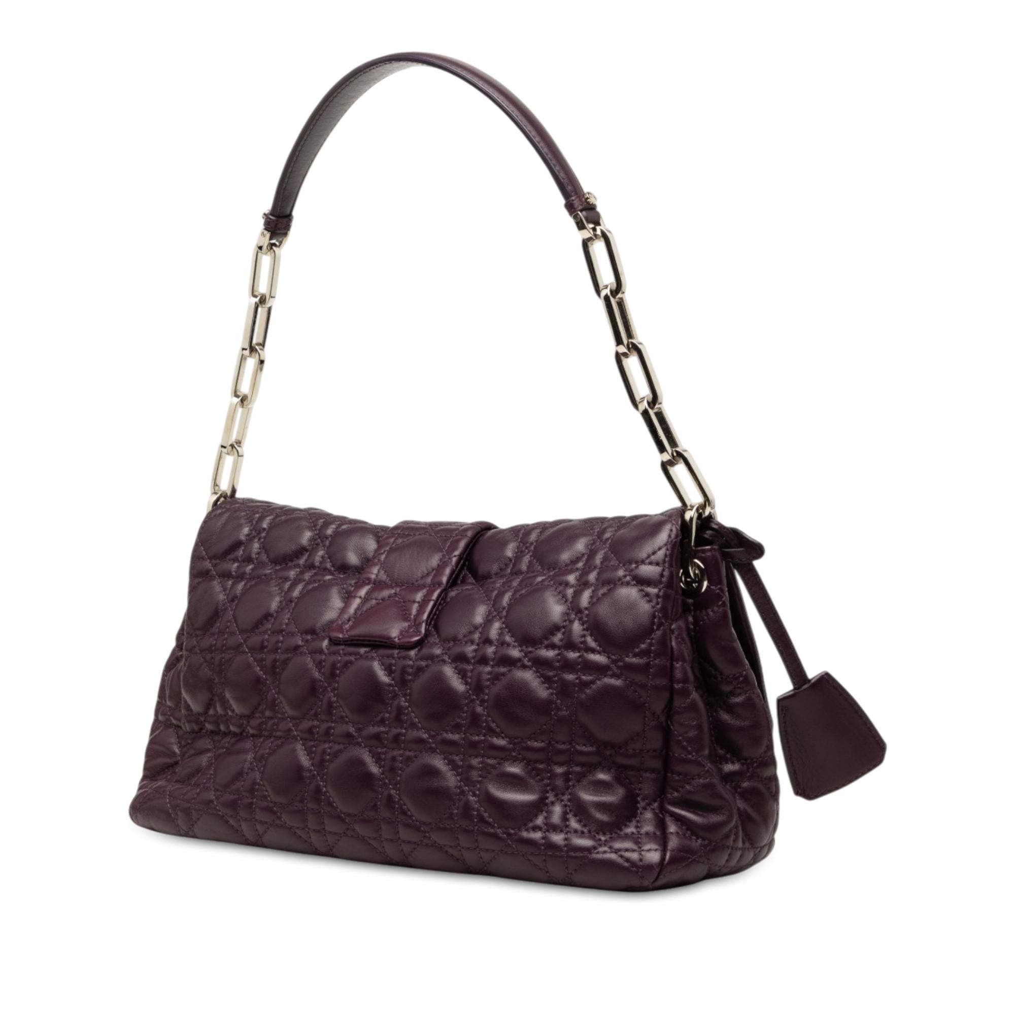 Dior Lambskin Cannage New Lock Shoulder Bag