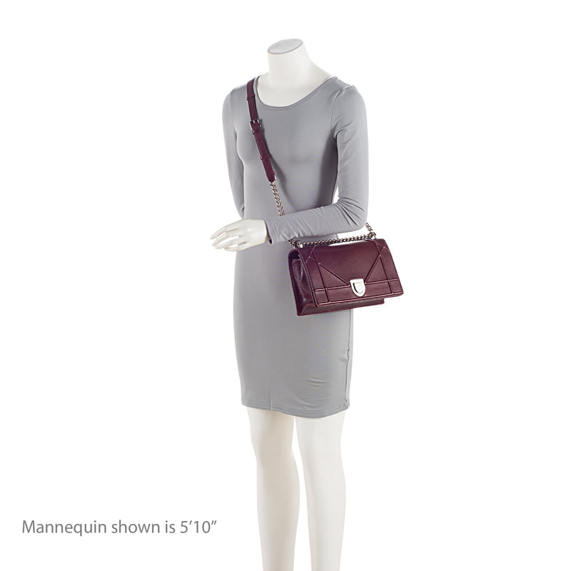 Dior Lambskin Diorama Medium Shoulder Bag (SHF-9VLPlh)