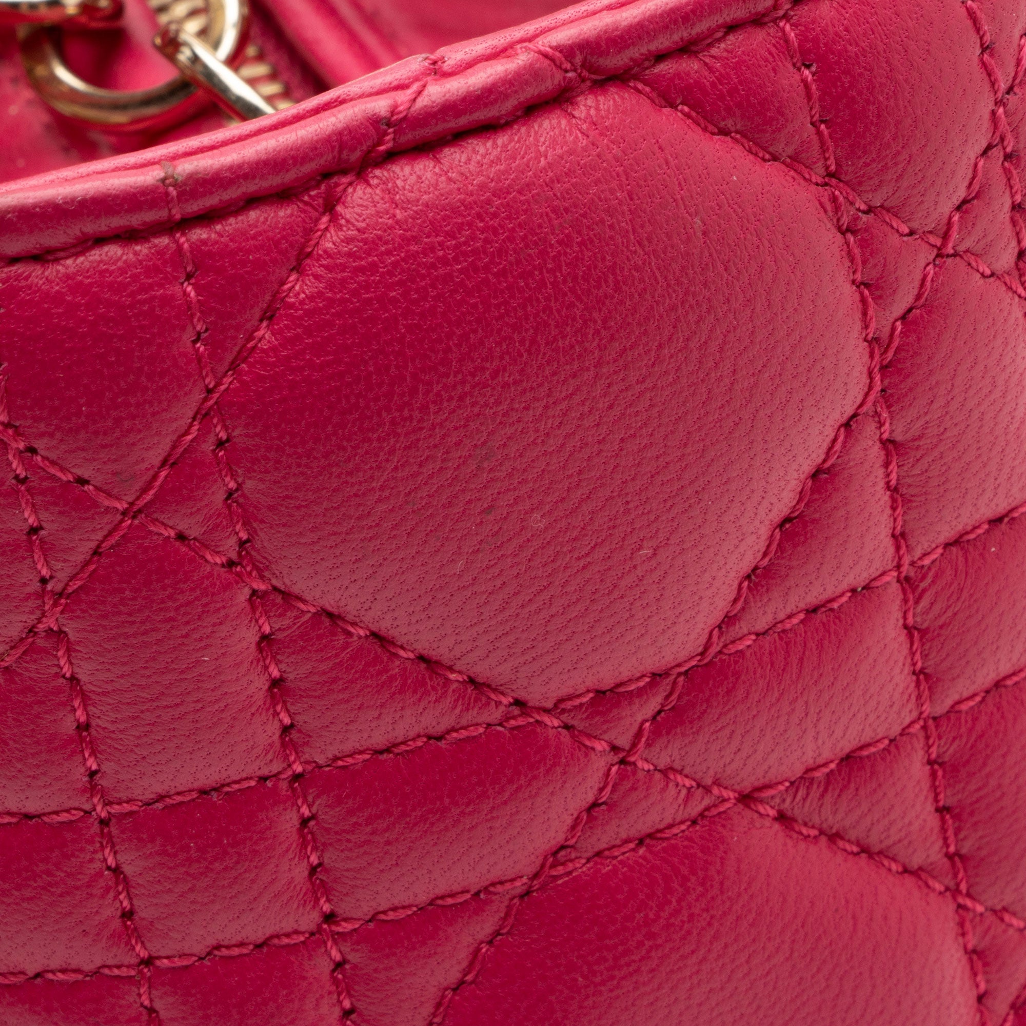 Dior Lambskin Lady Dior Medium Tote (SHF-i1fx7x)