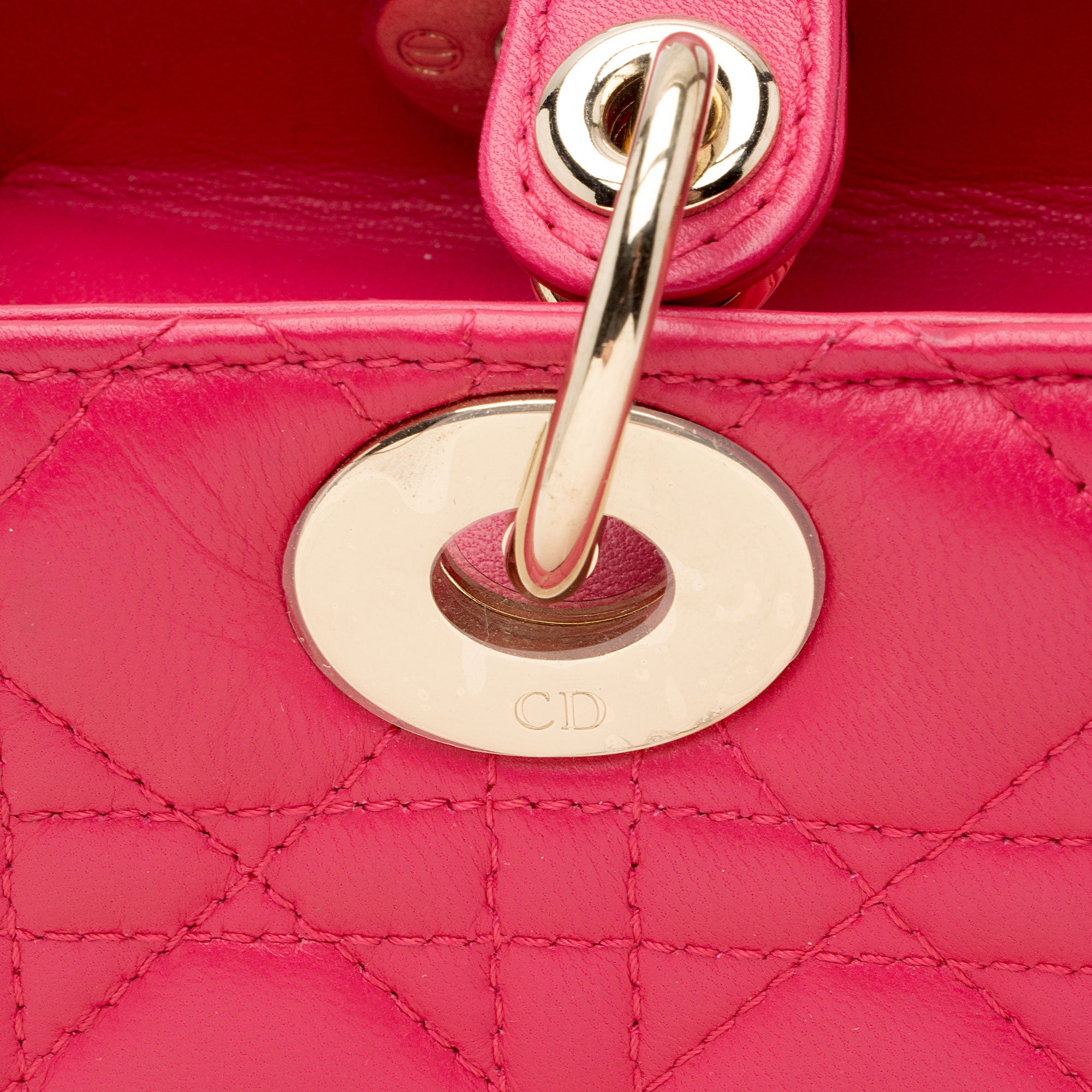 Dior Lambskin Lady Dior Medium Tote (SHF-i1fx7x)