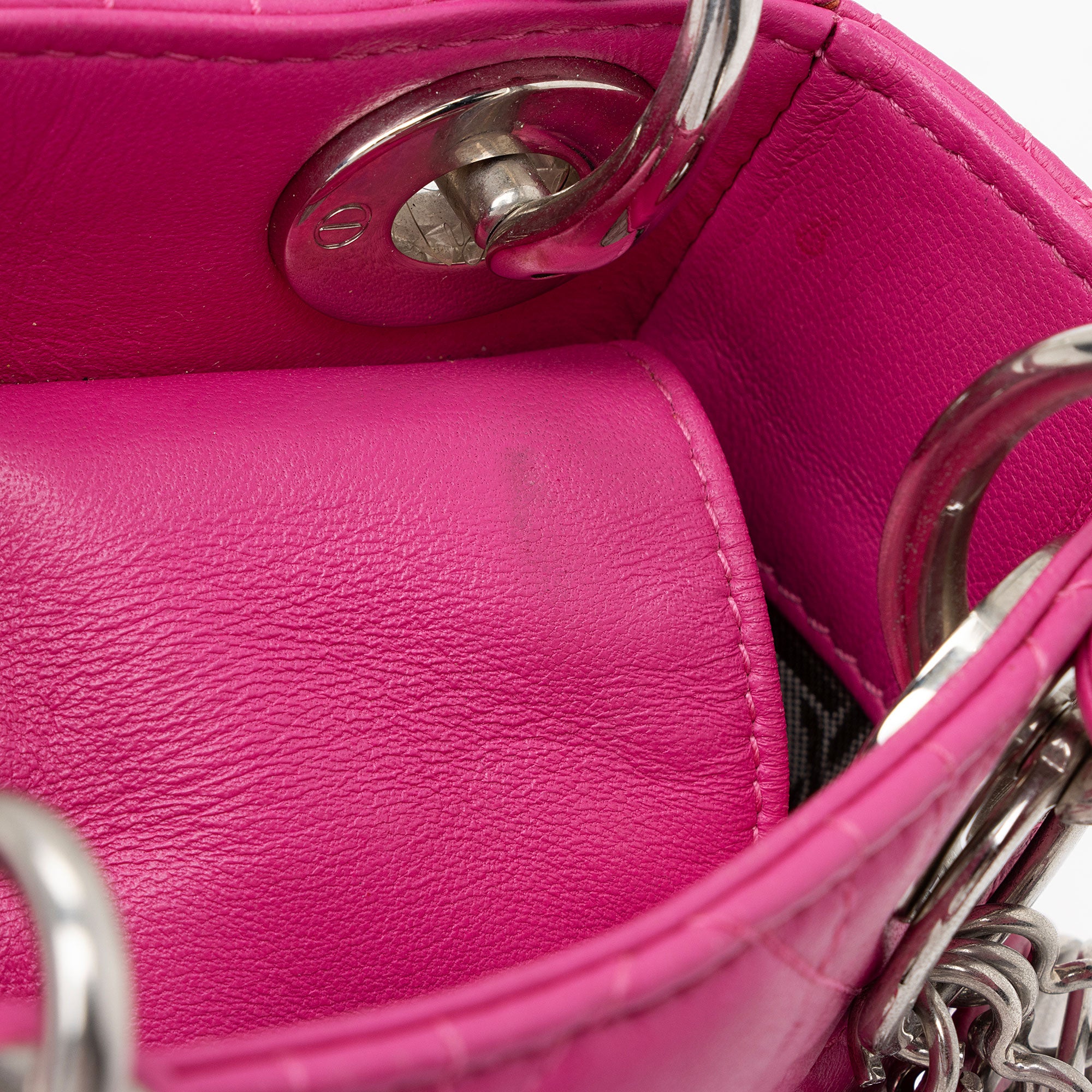 Dior Lambskin Lady Dior Mini Tote (SHF-icxOT3)