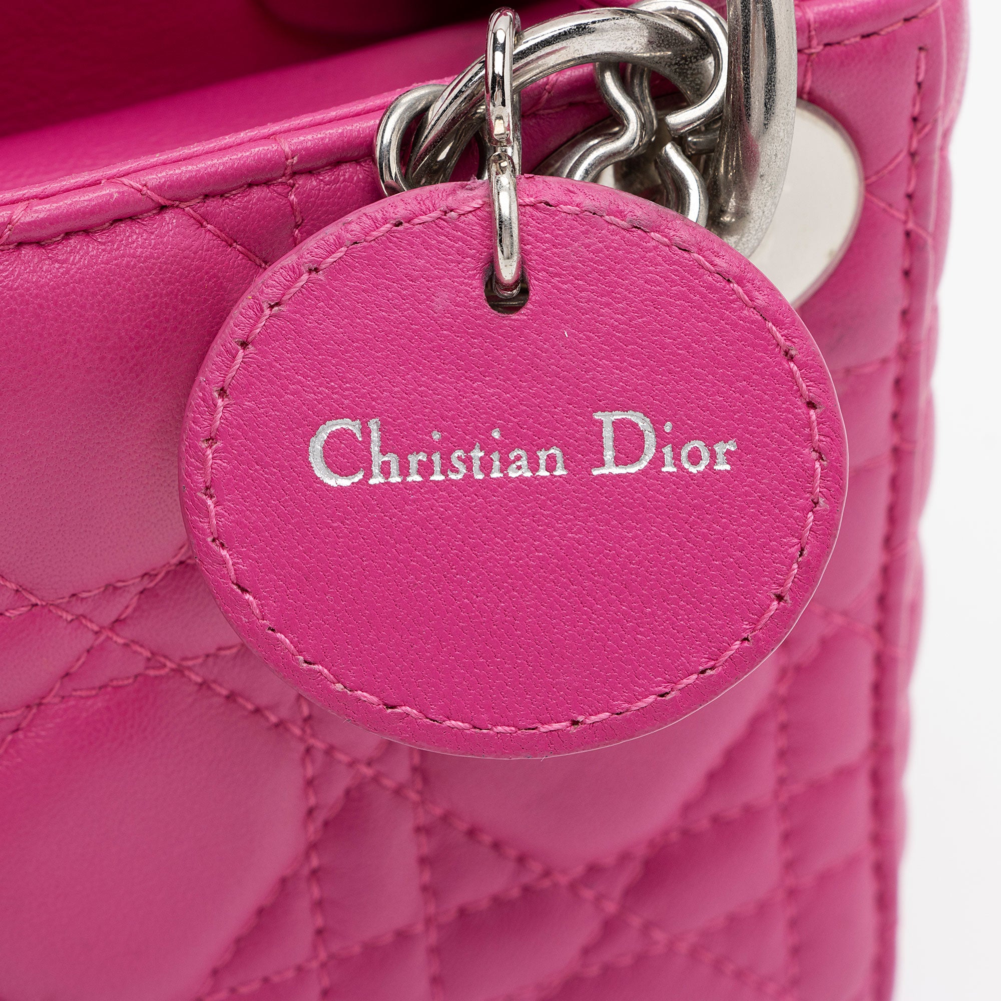 Dior Lambskin Lady Dior Mini Tote (SHF-icxOT3)