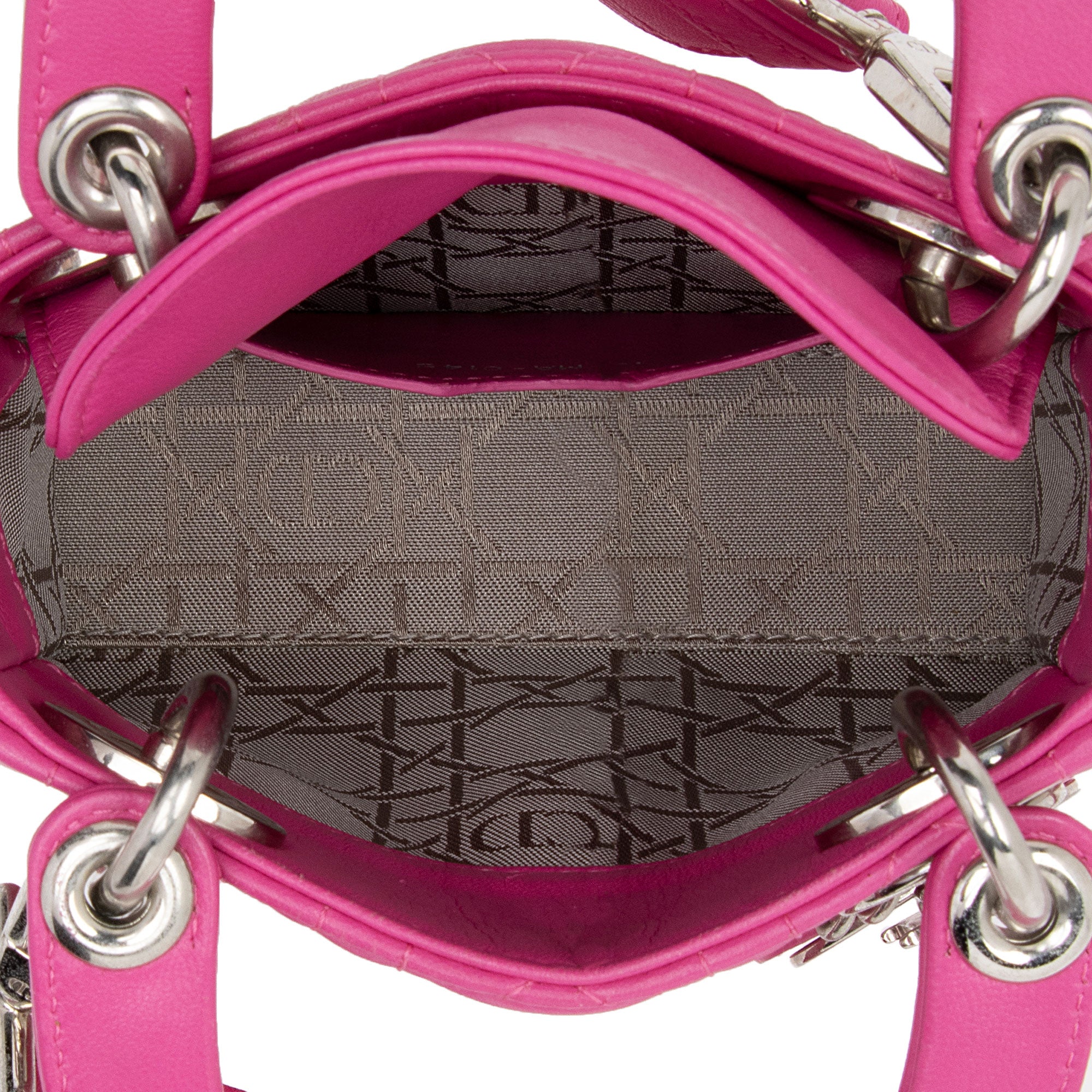 Dior Lambskin Lady Dior Mini Tote (SHF-icxOT3)