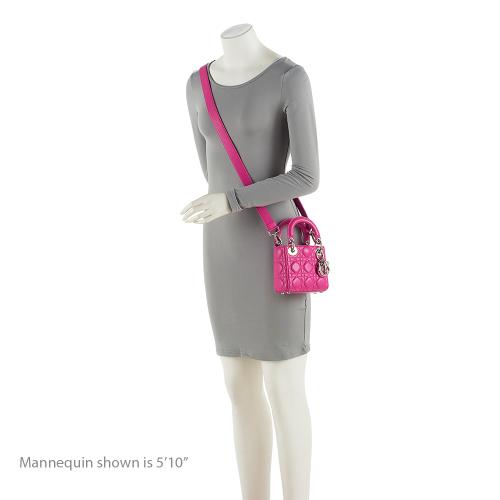 Dior Lambskin Lady Dior Mini Tote (SHF-icxOT3)