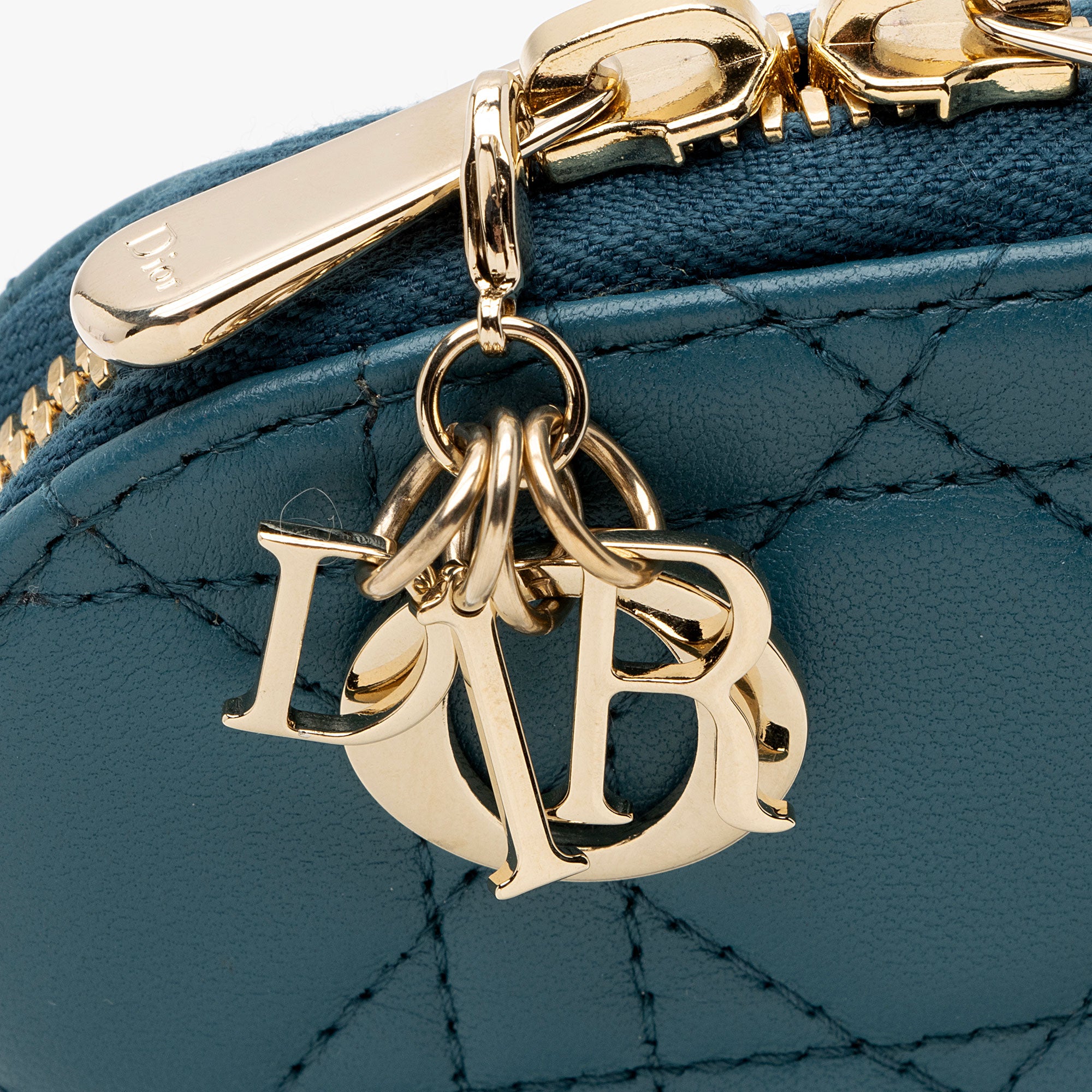 Dior Lambskin Cannage Lady Dior Phone Holder (SHF-5NZo4L)