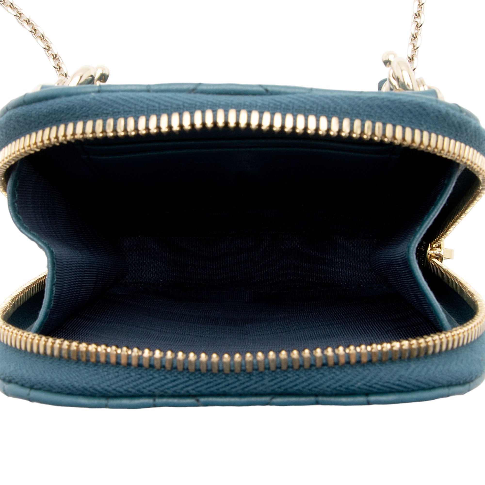 Dior Lambskin Cannage Lady Dior Phone Holder (SHF-5NZo4L)