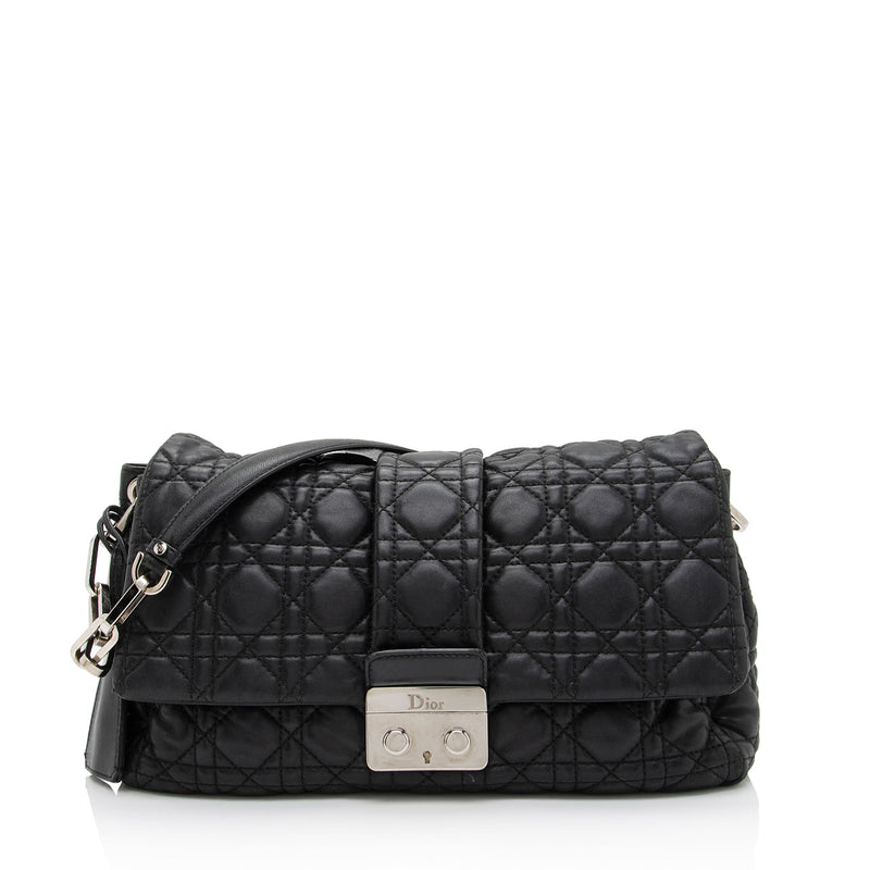 Christian Dior Dioraddict Flap Bag Cannage Quilt Lambskin Small