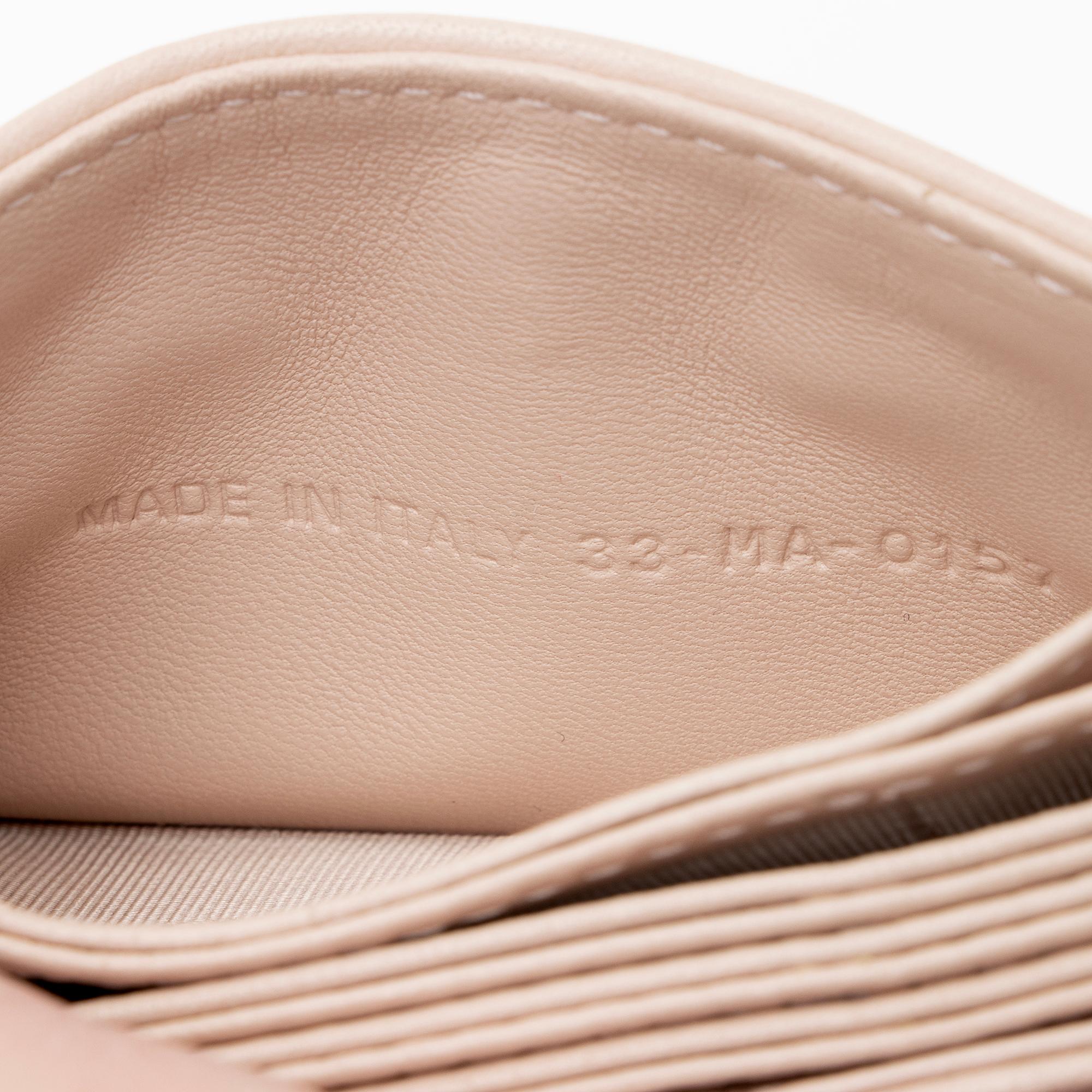 Dior Lambskin Studded Lady Dior 5-Gusset Card Holder (SHF-TOBEZh)