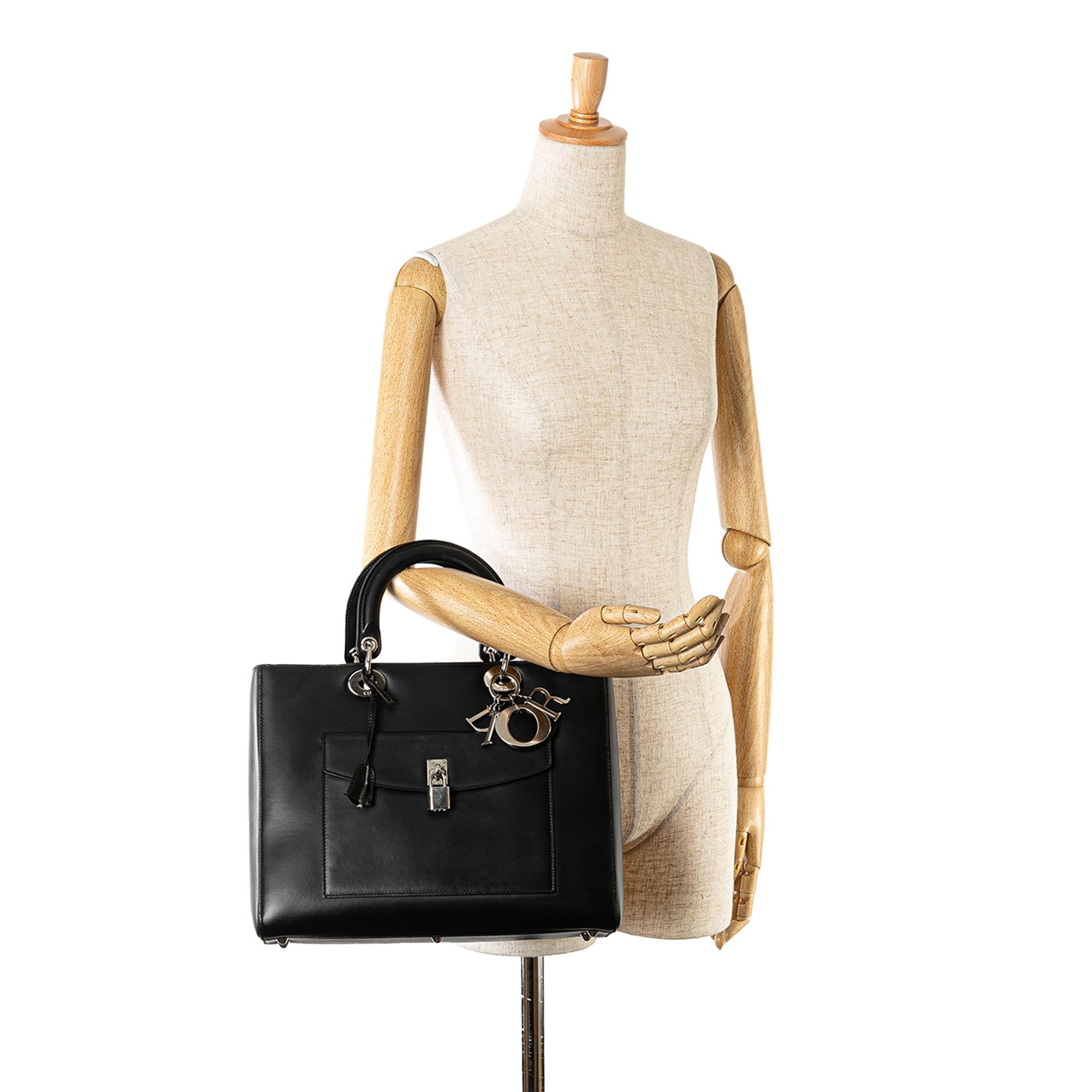 Dior Large Calfskin Lady Dior Pocket Tote (SHG-9lPkpK)