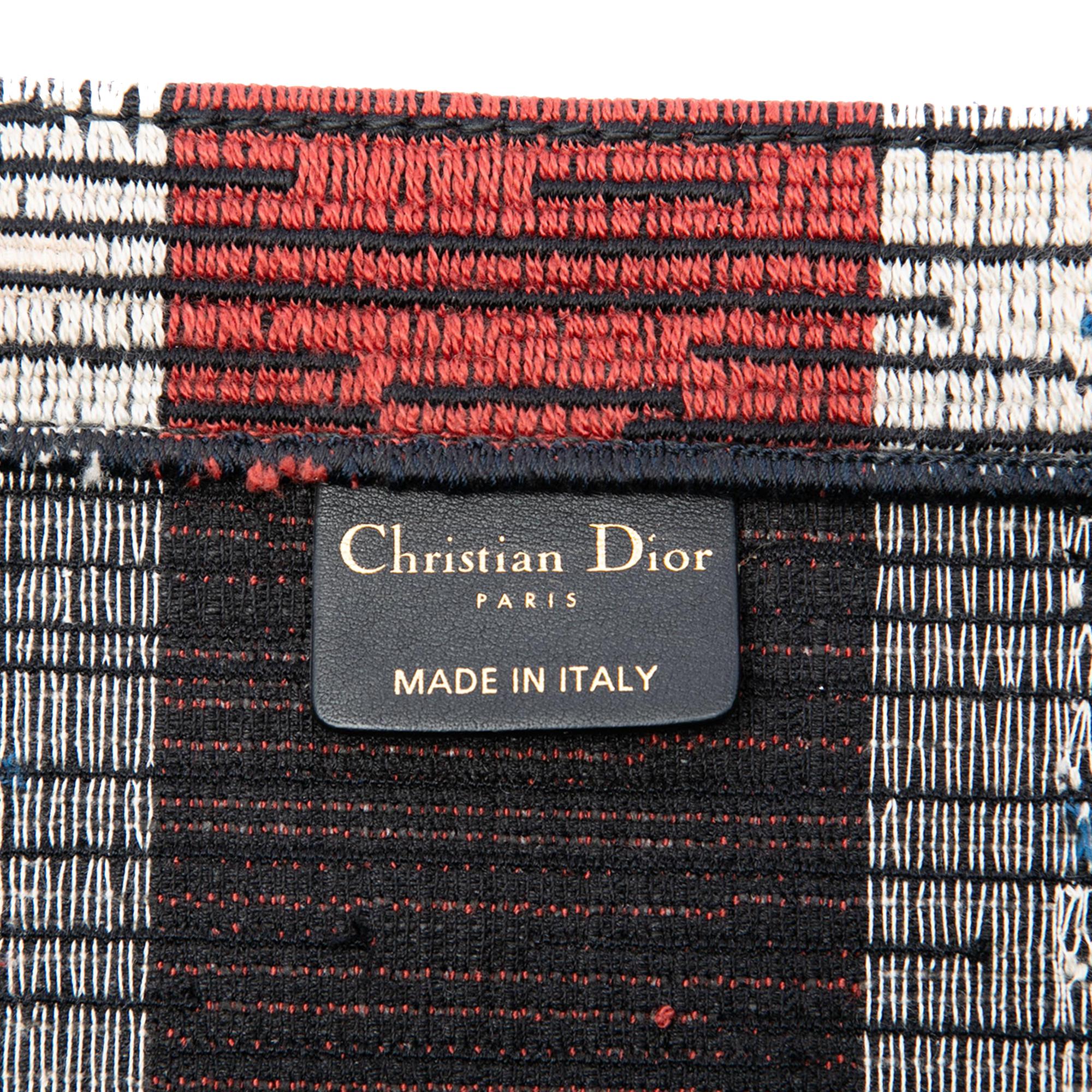 Dior Large Canvas French Flag Book Tote