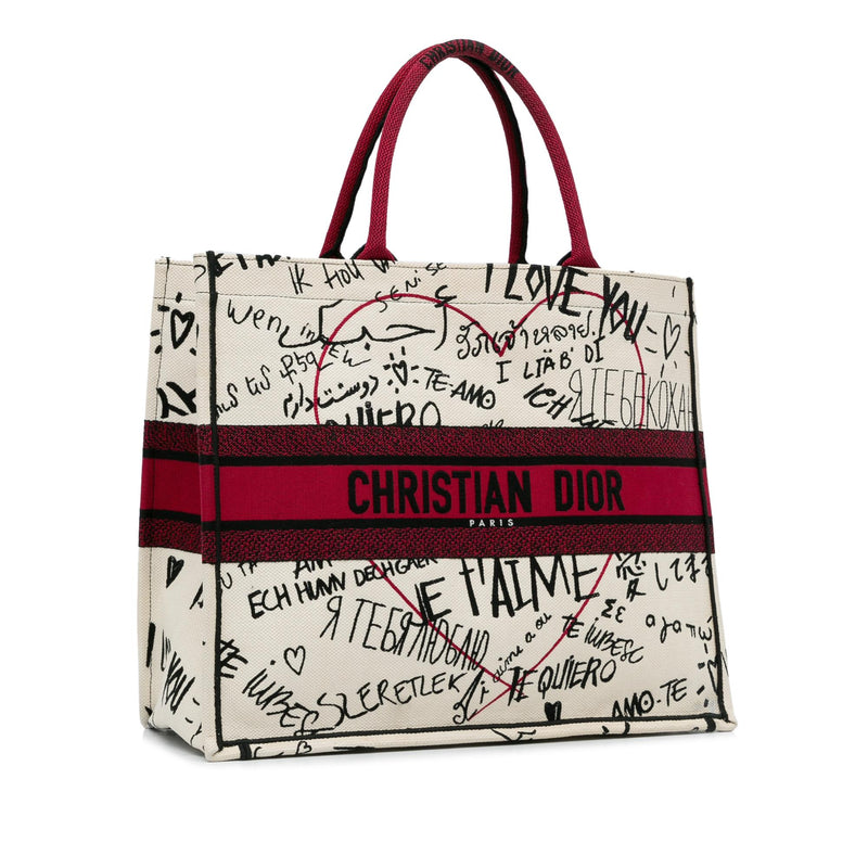 Dior Large DiorAmour Graffiti Book Tote (SHG-we6KId)