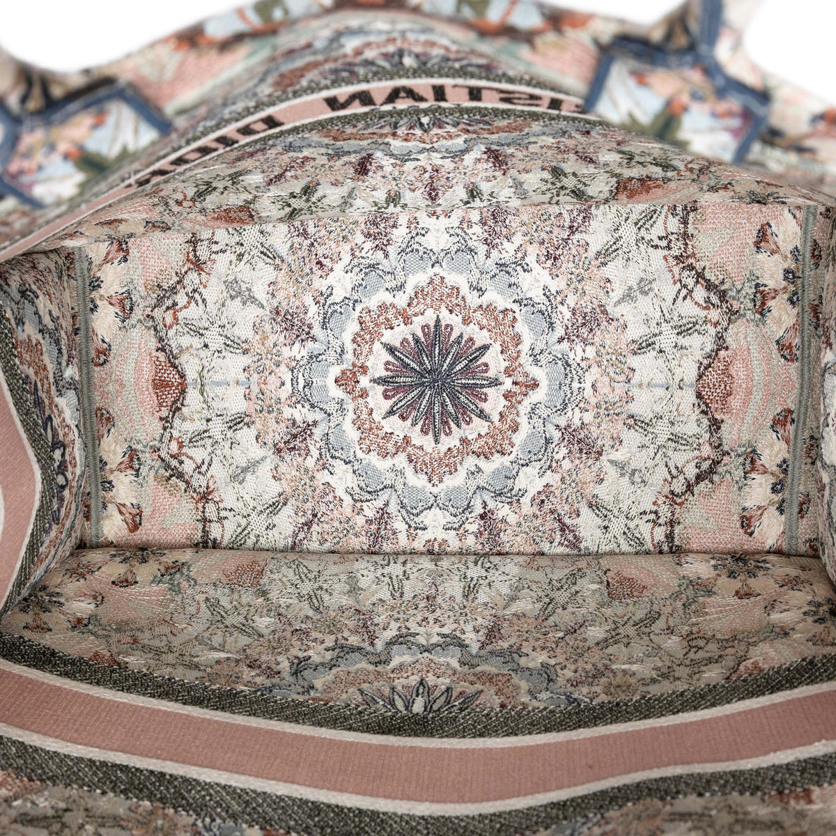 Dior Large Embroidered Canvas KaleiDiorscopic Book Tote