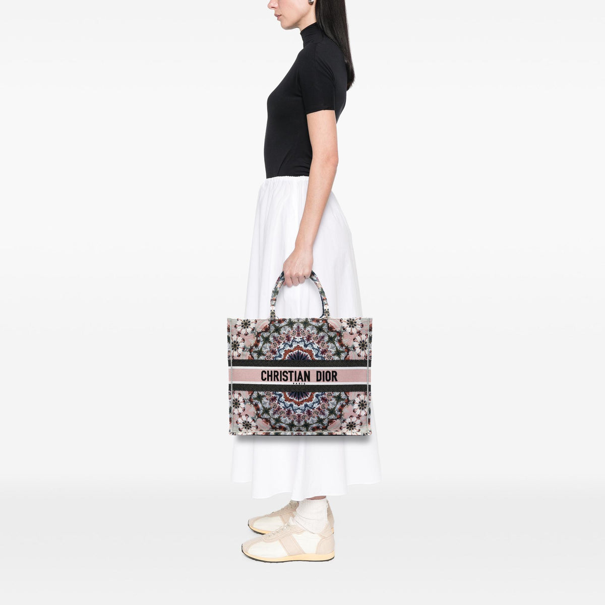 Dior Large Embroidered Canvas KaleiDiorscopic Book Tote