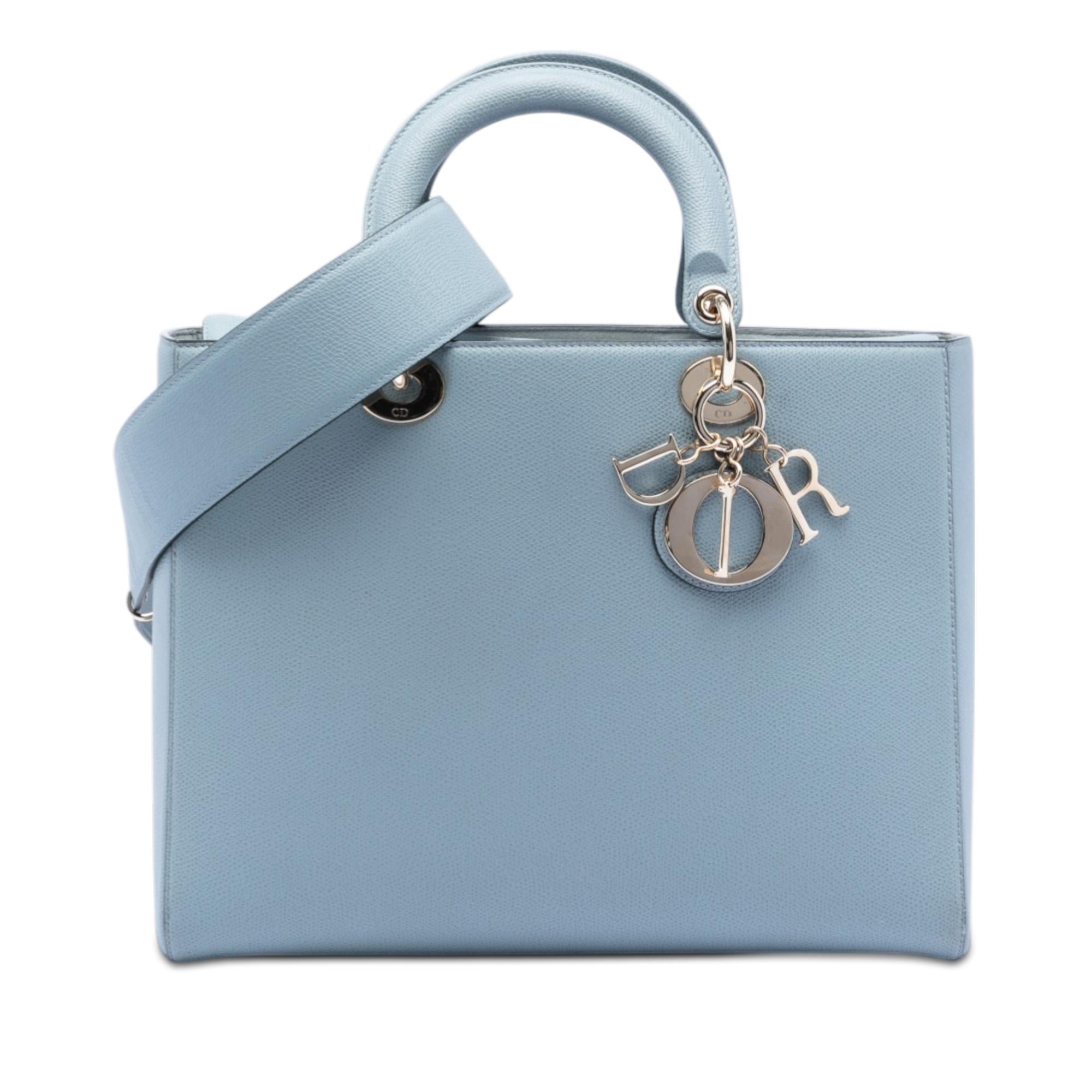Dior Large Grained Calfskin Lady Dior