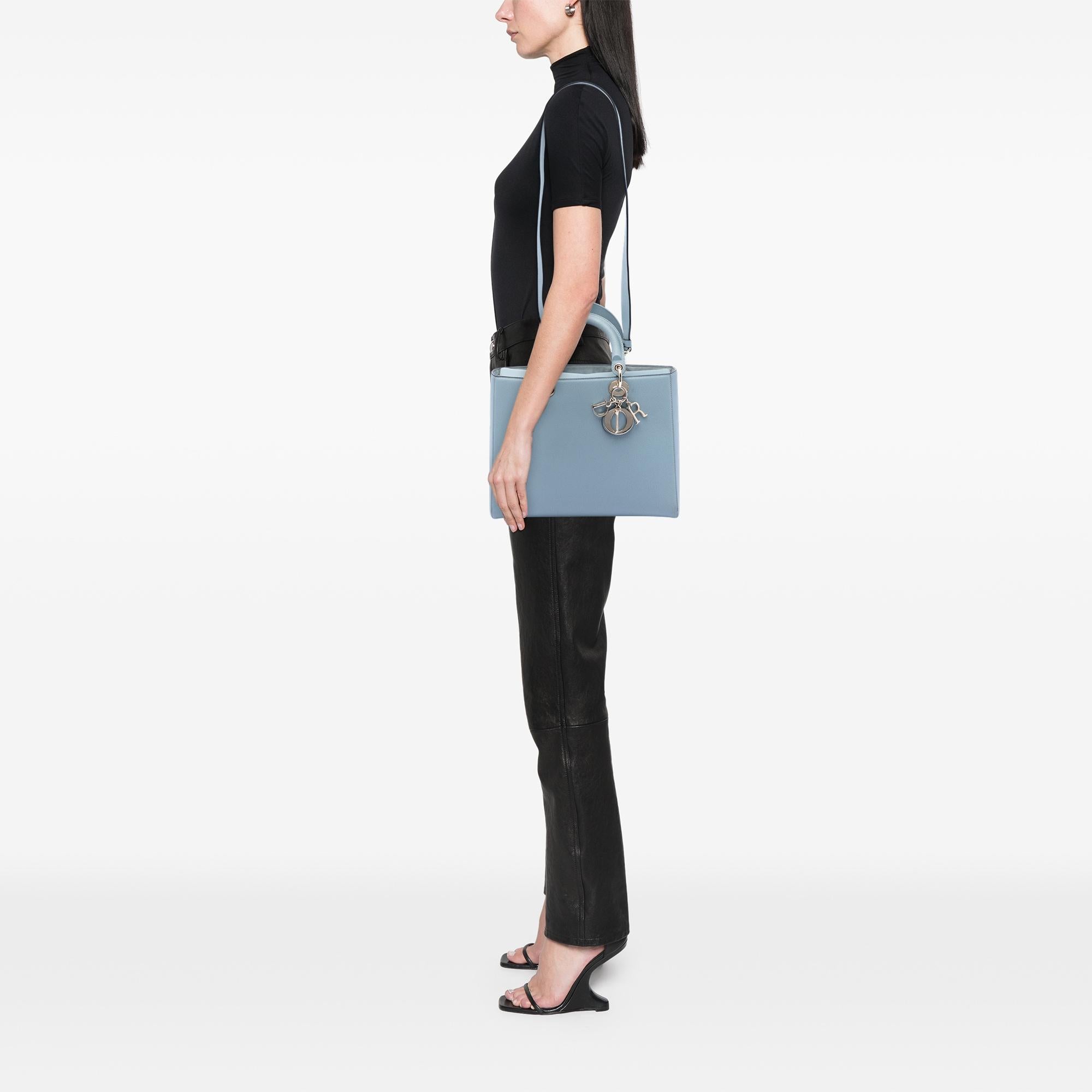 Dior Large Grained Calfskin Lady Dior