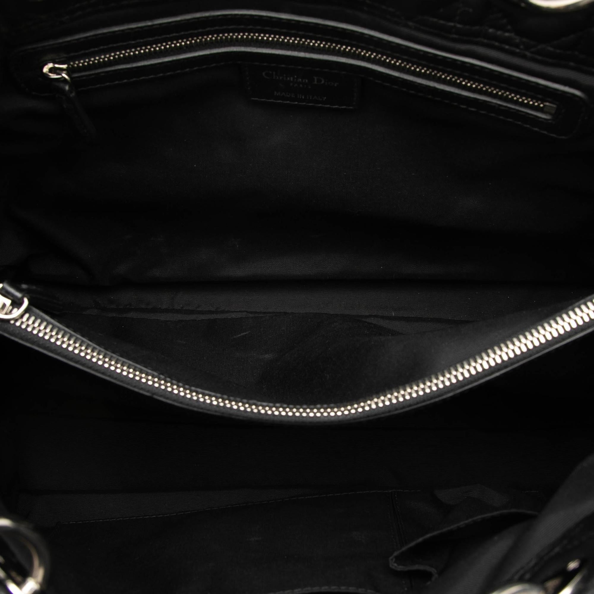 Dior Large Lambskin Cannage Lady Dior Soft Shopping Tote