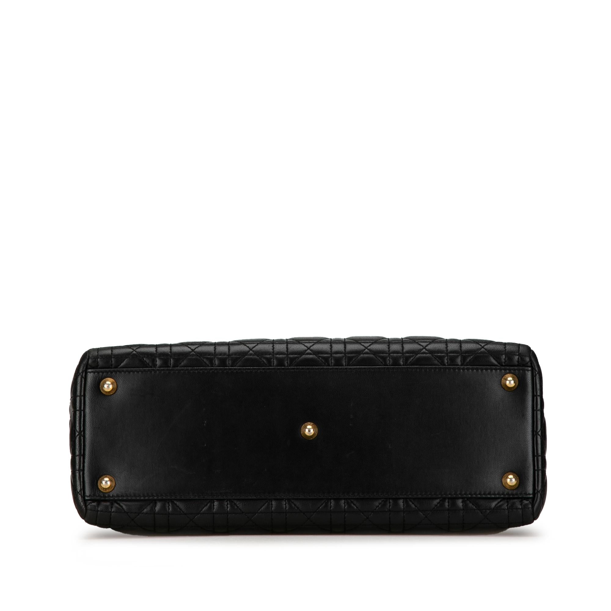 Dior Large Lambskin Cannage Lady Dior (SHG-3twUhI)