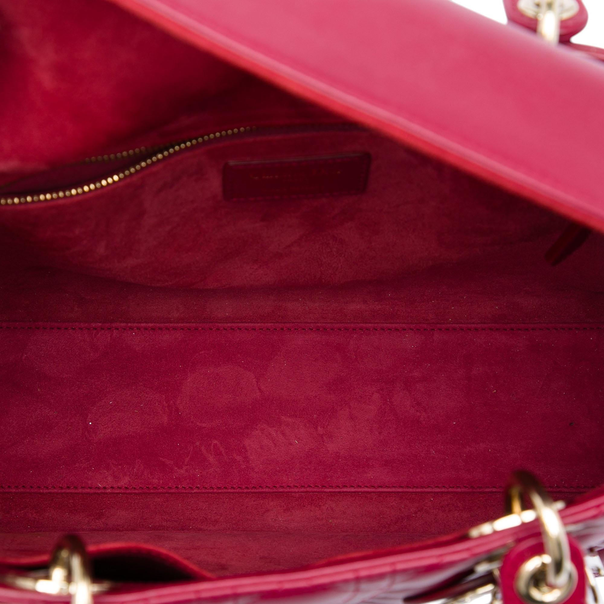 Dior Large Lambskin Cannage Lady Dior