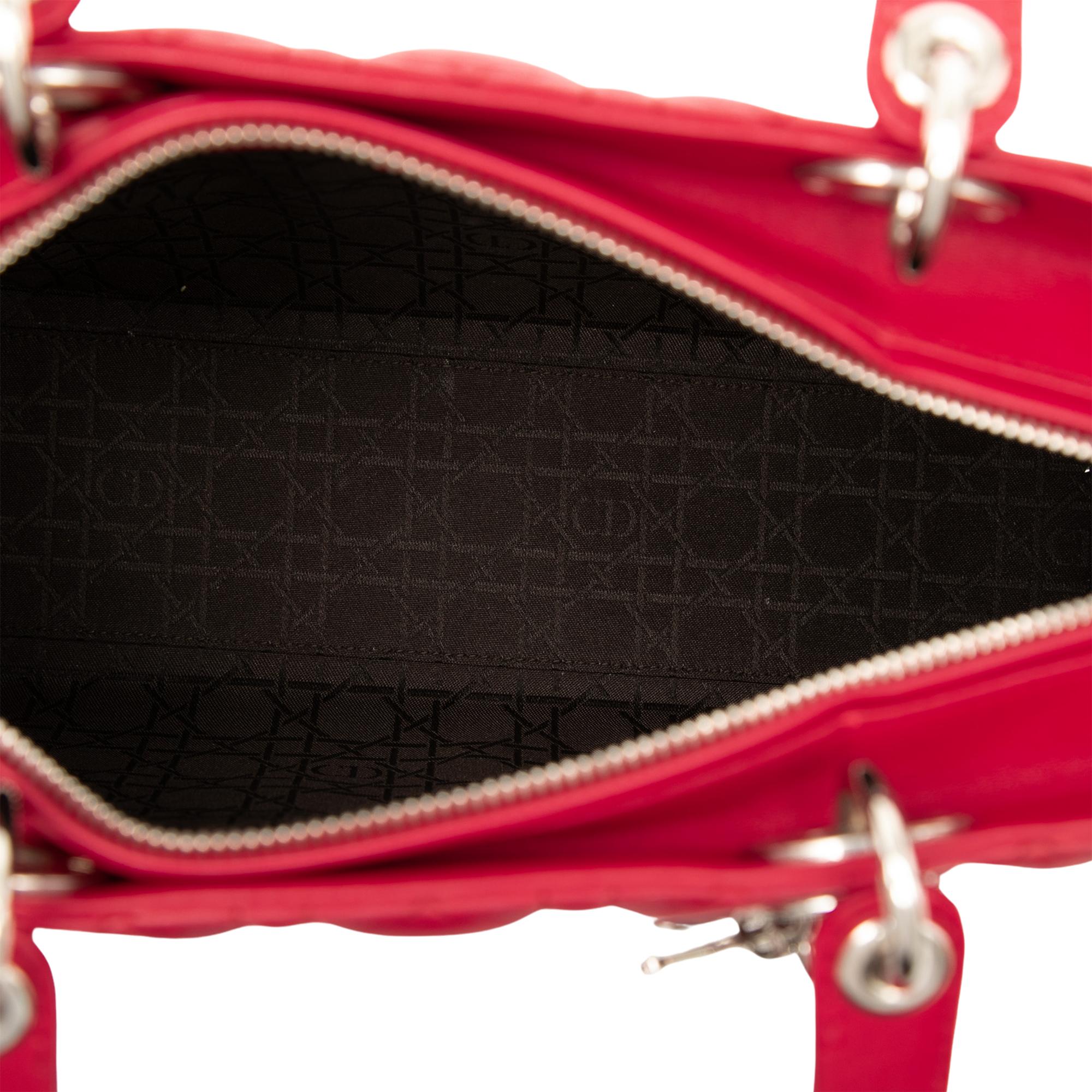 Dior Large Lambskin Cannage Lady Dior