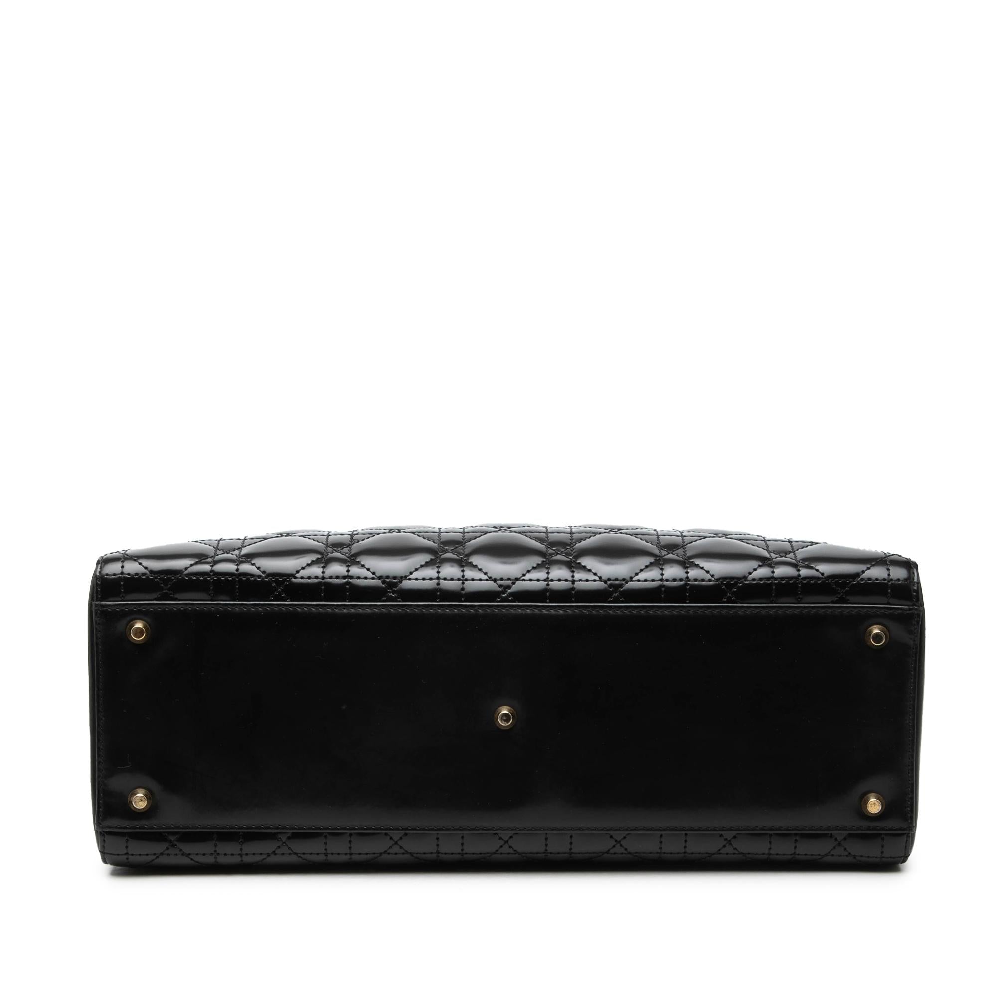 Dior Large Lambskin Cannage Lady Dior