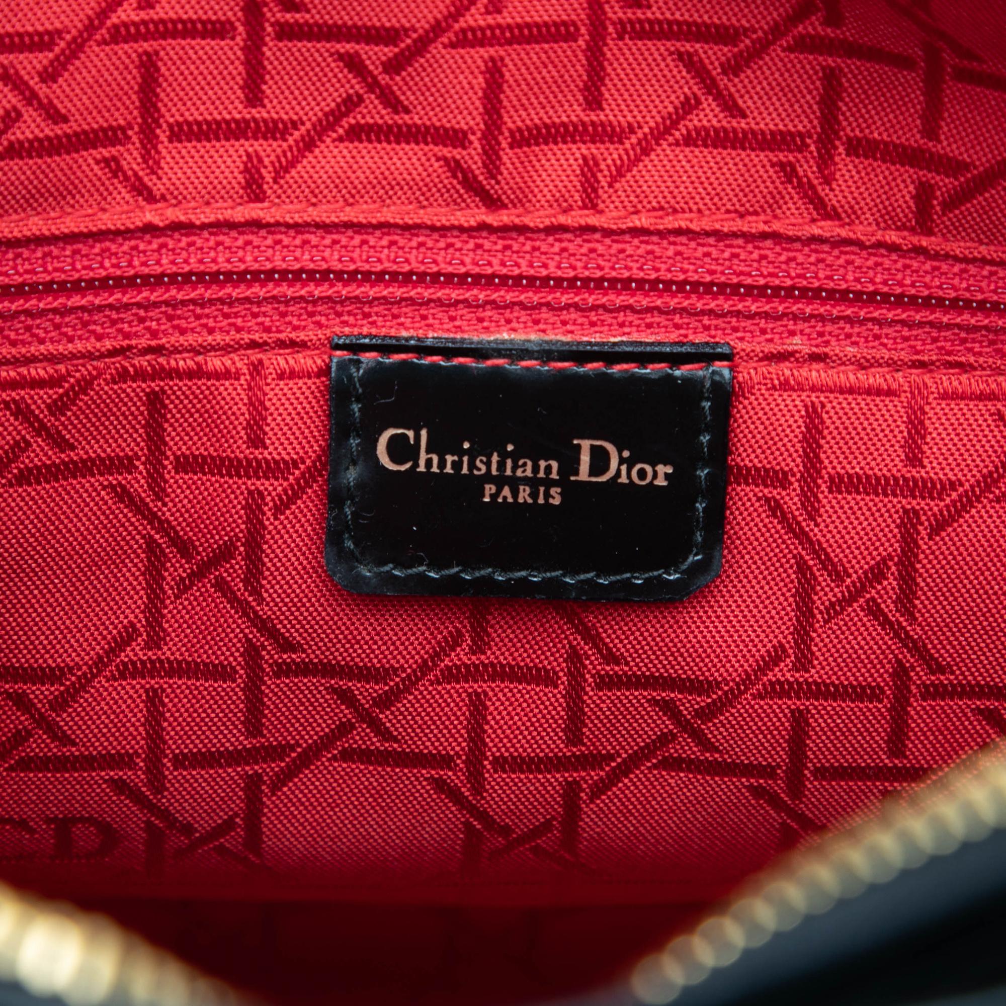 Dior Large Lambskin Cannage Lady Dior
