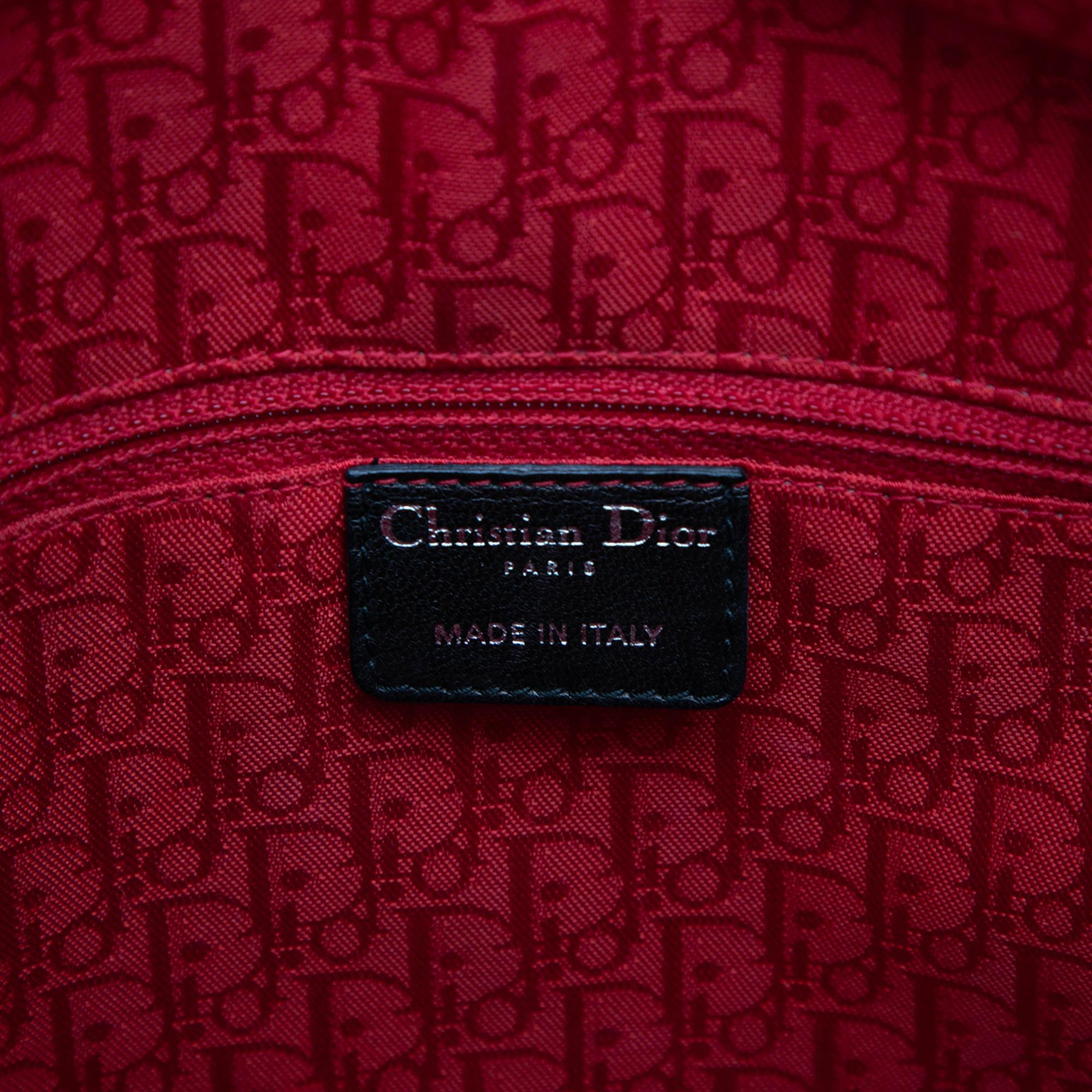 Dior Large Lambskin Cannage Lady Dior
