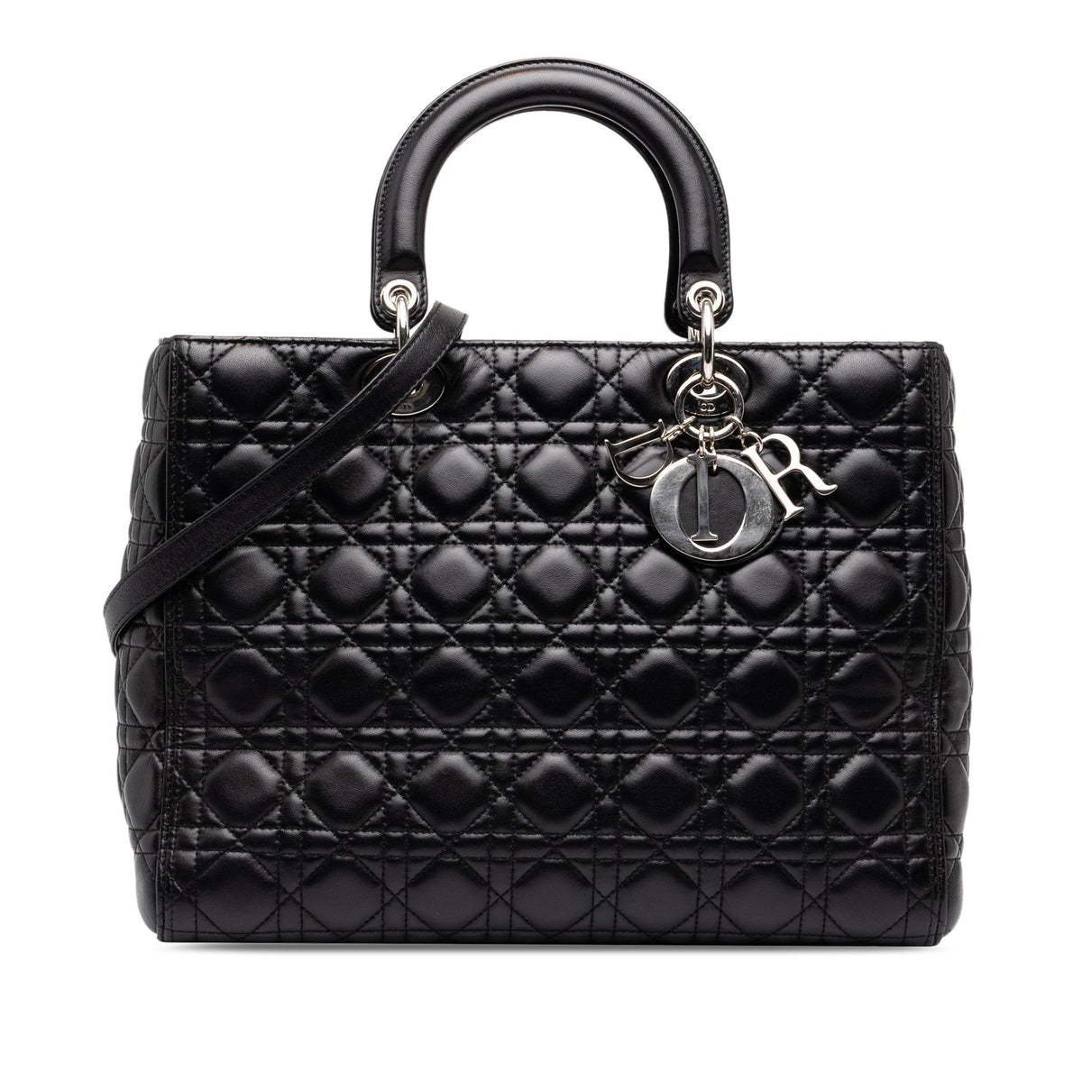 Dior Large Lambskin Cannage Lady Dior