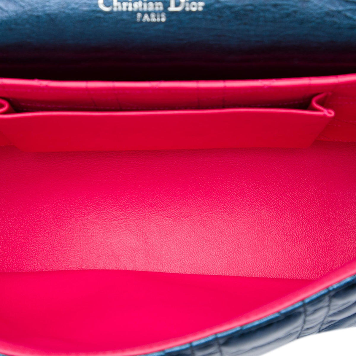 Dior Large Metallic Aged Calfskin Cannage Miss Dior Flap