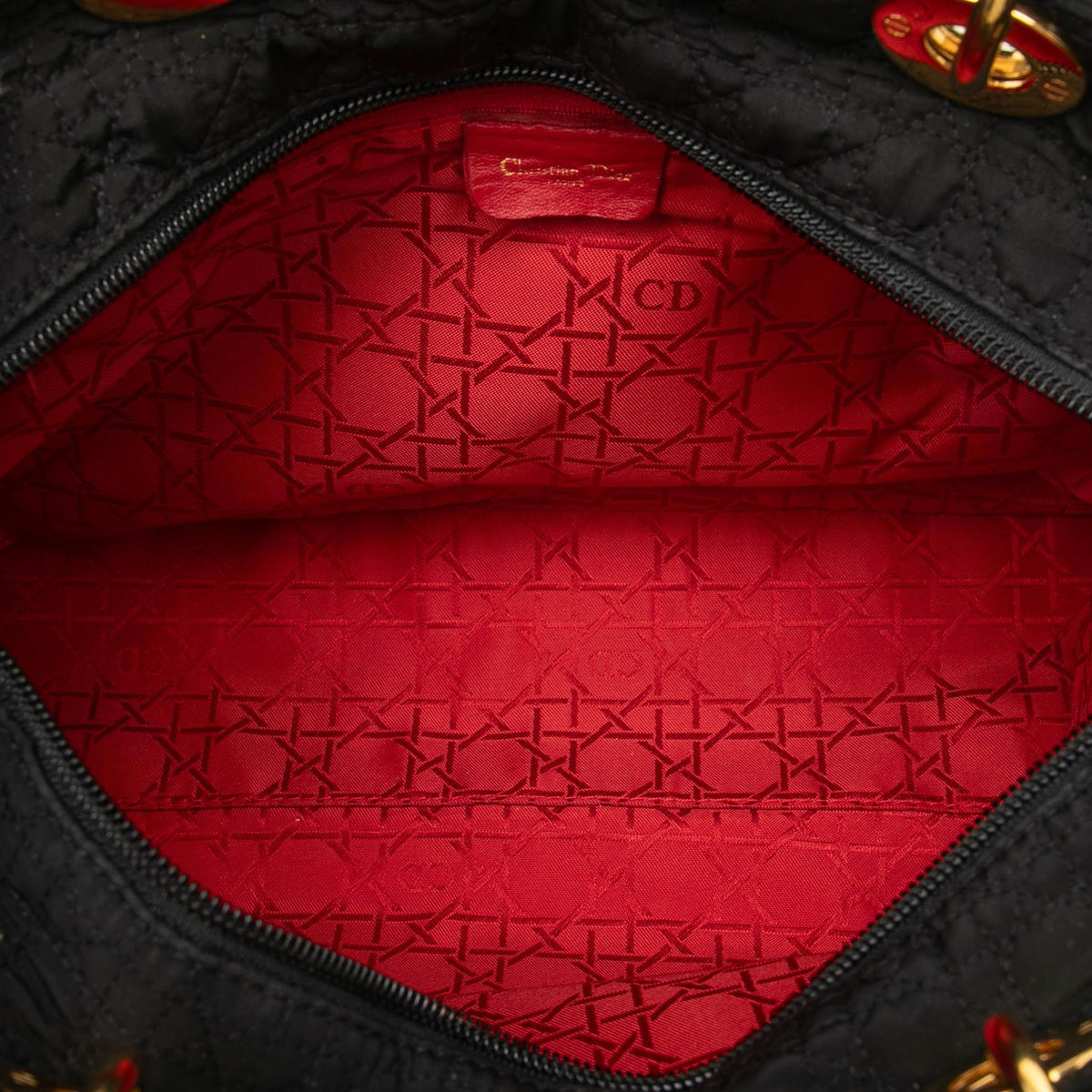 Dior Large Nylon Microcannage Lady Dior
