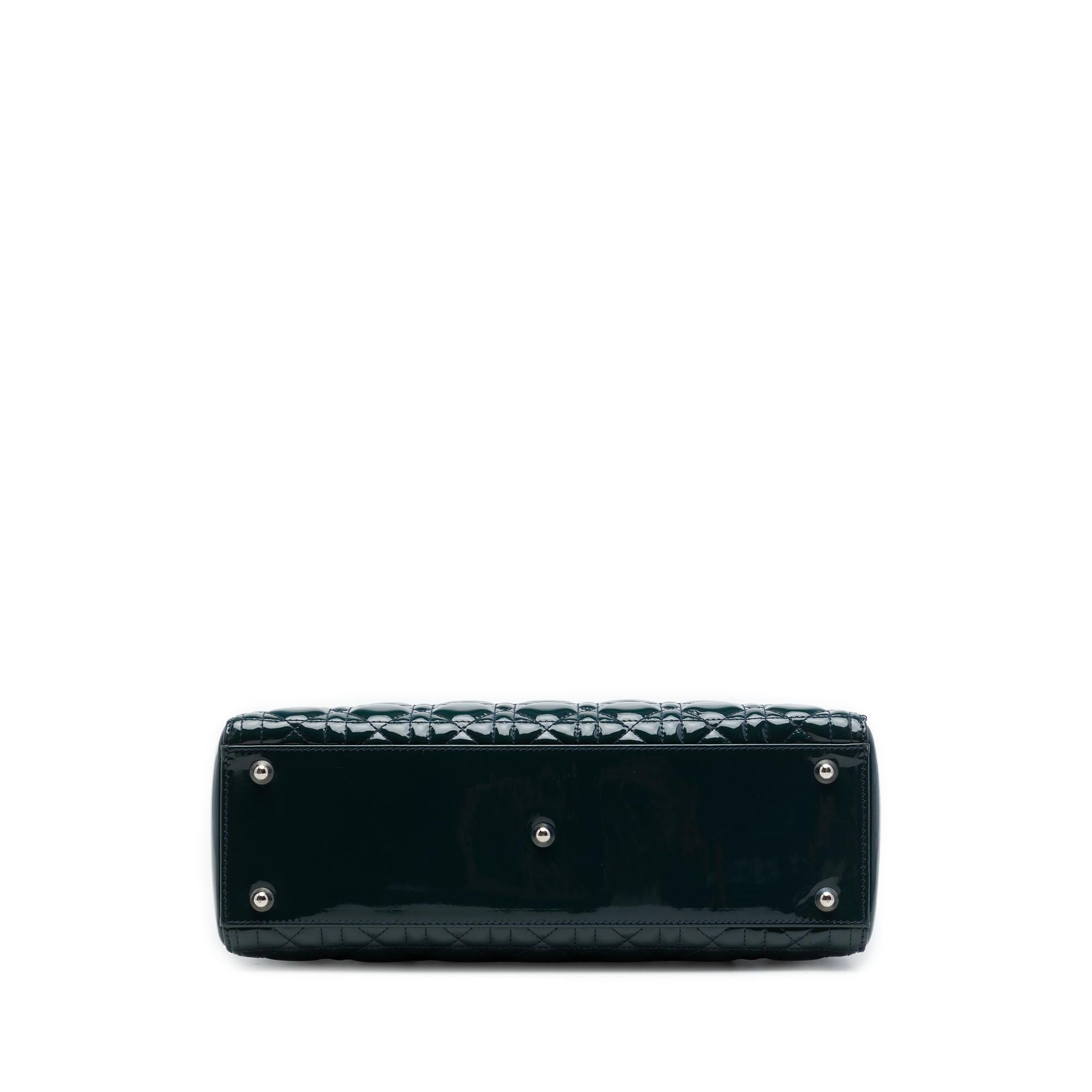 Dior Large Patent Cannage Lady Dior