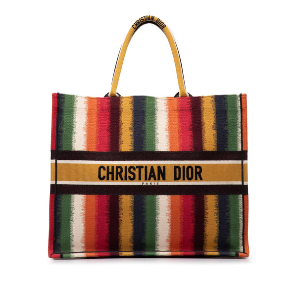 Dior Large Striped Book Tote (SHG-nGzR4Y)